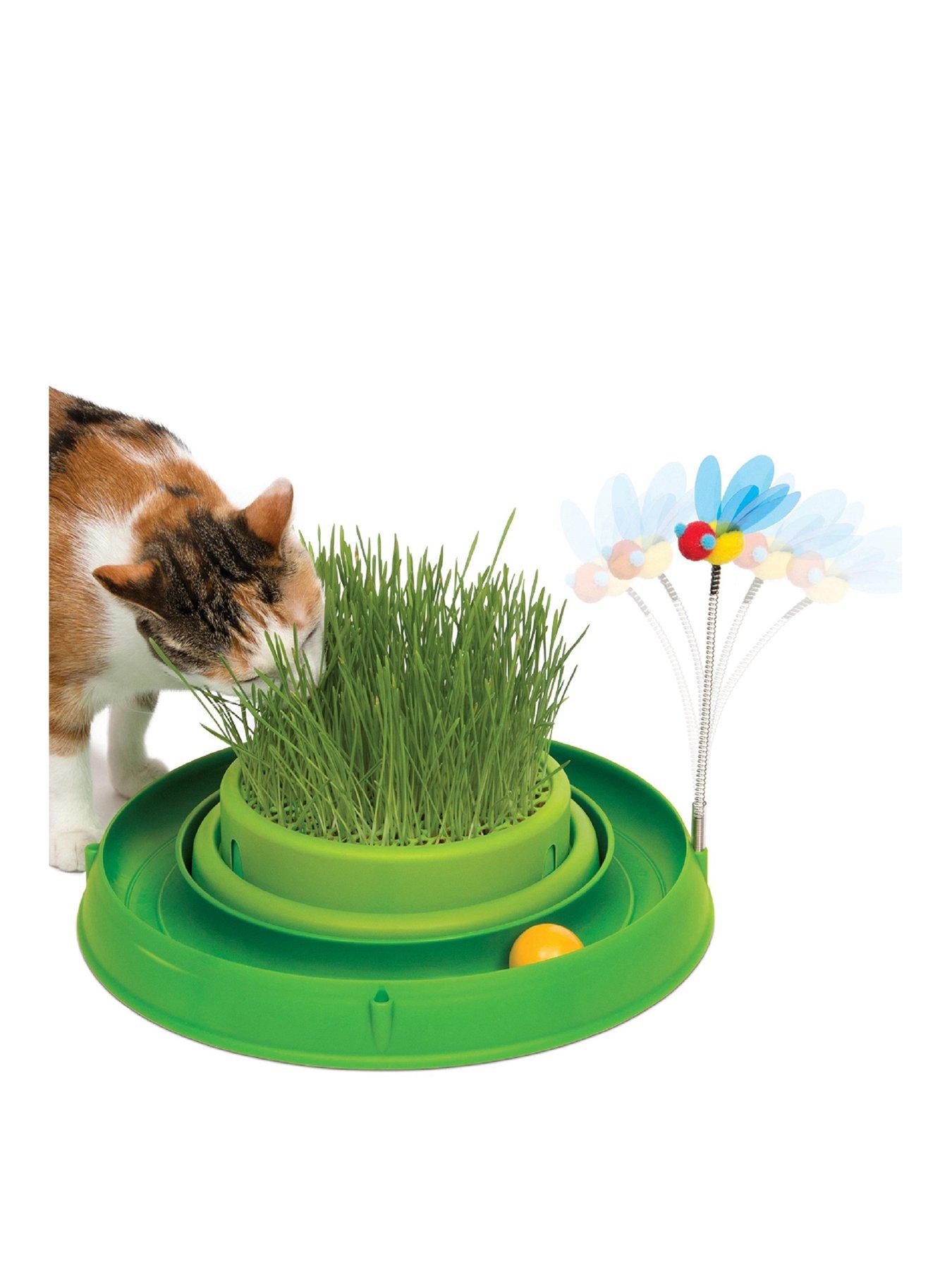 catit-catit-play-circuit-ball-toy-with-grass-green