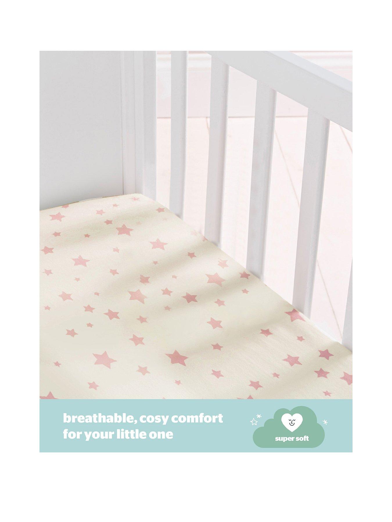 Image 2 of 7 of Silentnight Safe Nights Cot Bed Fitted Sheets - 6-Pack Bundle