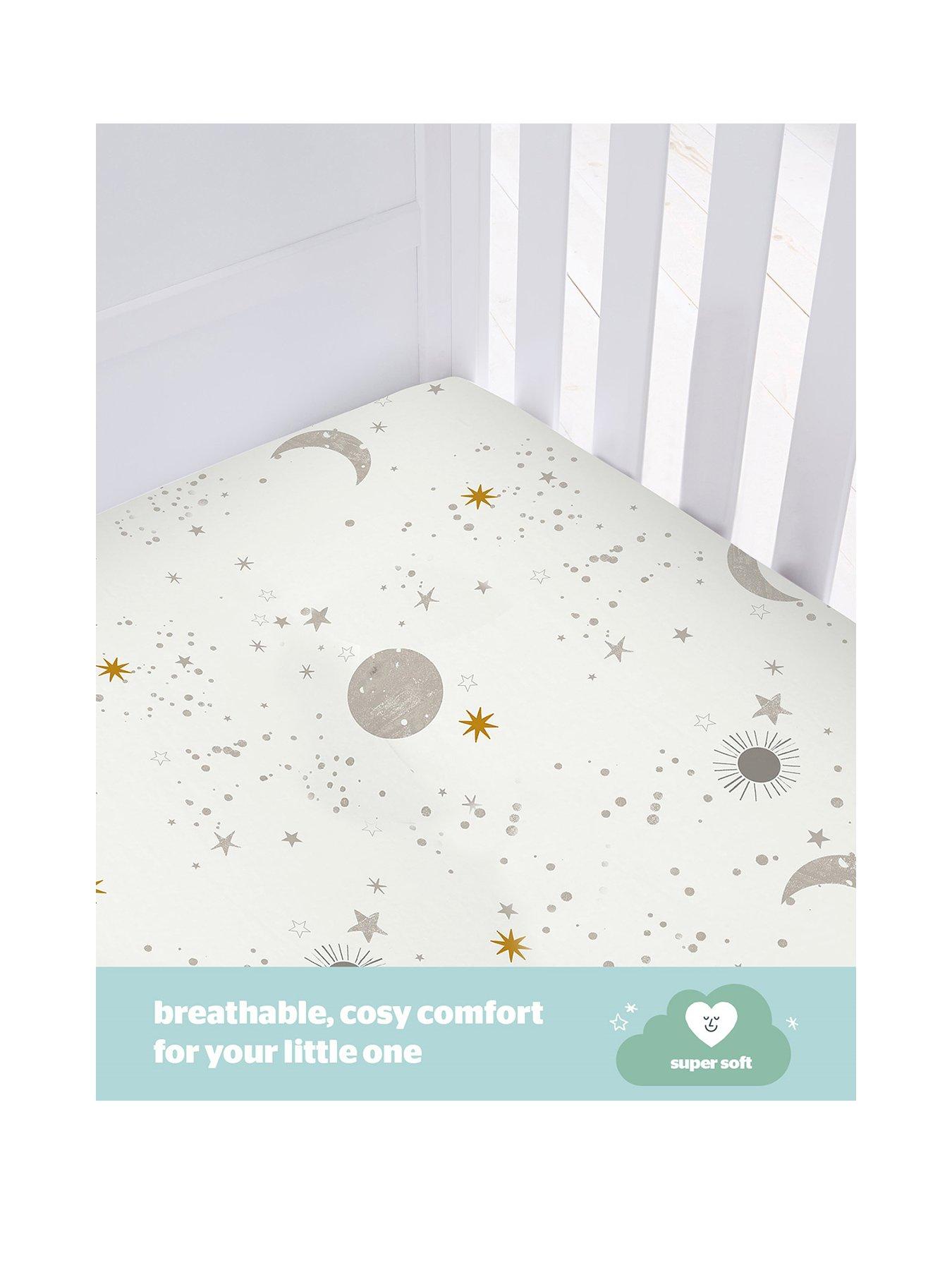 Image 2 of 7 of Silentnight Safe Nights Cot Bed Fitted Sheets - 6-Pack Bundle
