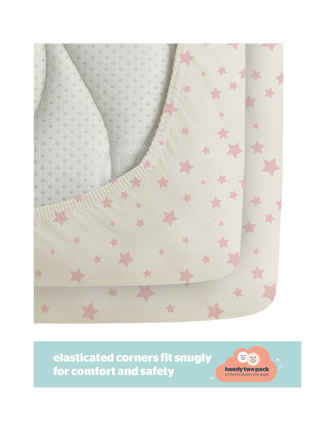 Image 3 of 7 of Silentnight Safe Nights Pink Star 5-Piece Bedding Bundle