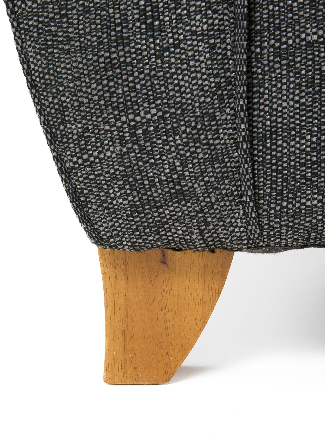 Image 4 of 6 of The Very Collection Halstow Fabric Armchair - Charcoal&nbsp;- Made to order in the UK