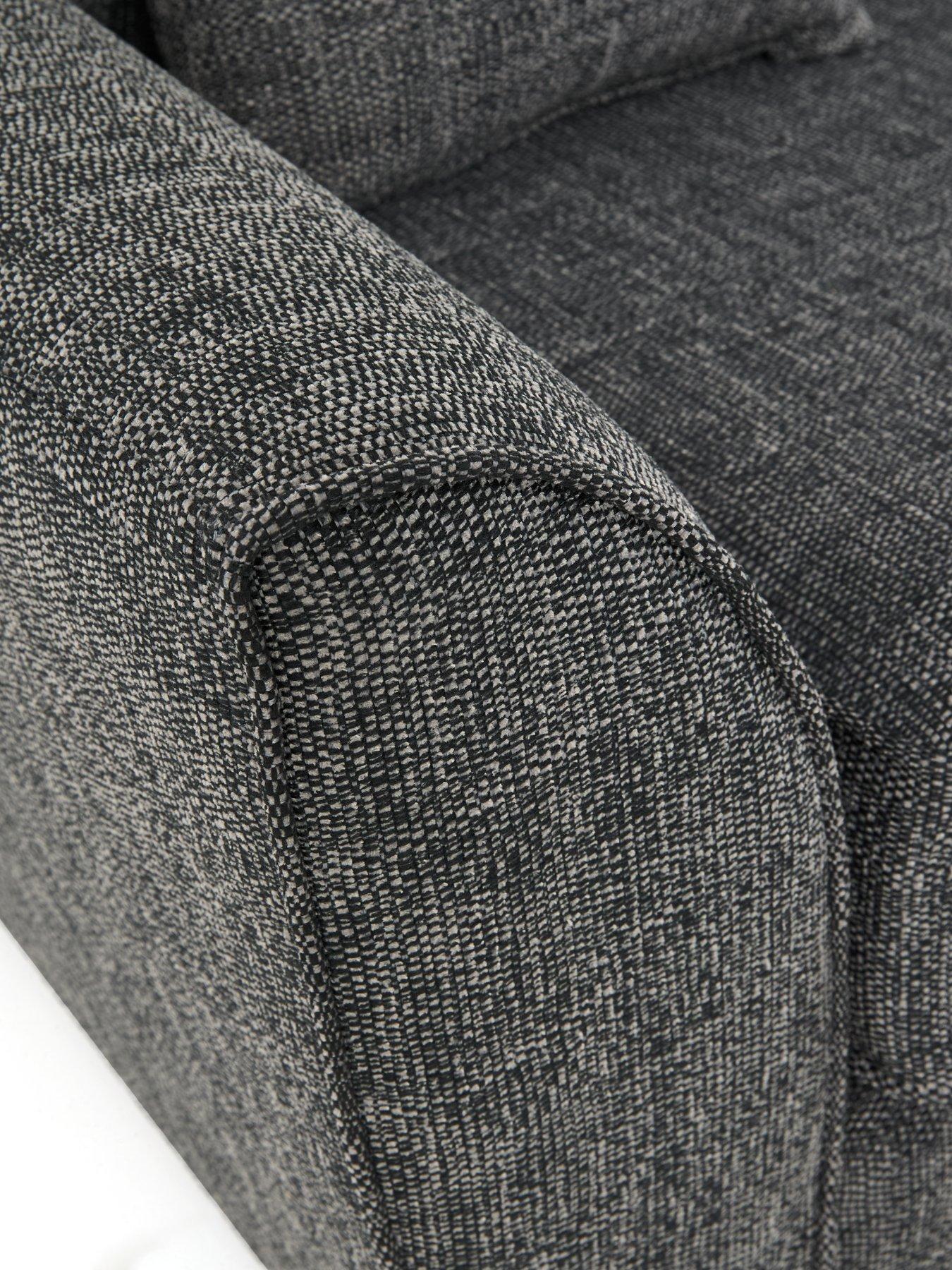 Image 5 of 6 of The Very Collection Halstow Fabric Armchair - Charcoal&nbsp;- Made to order in the UK