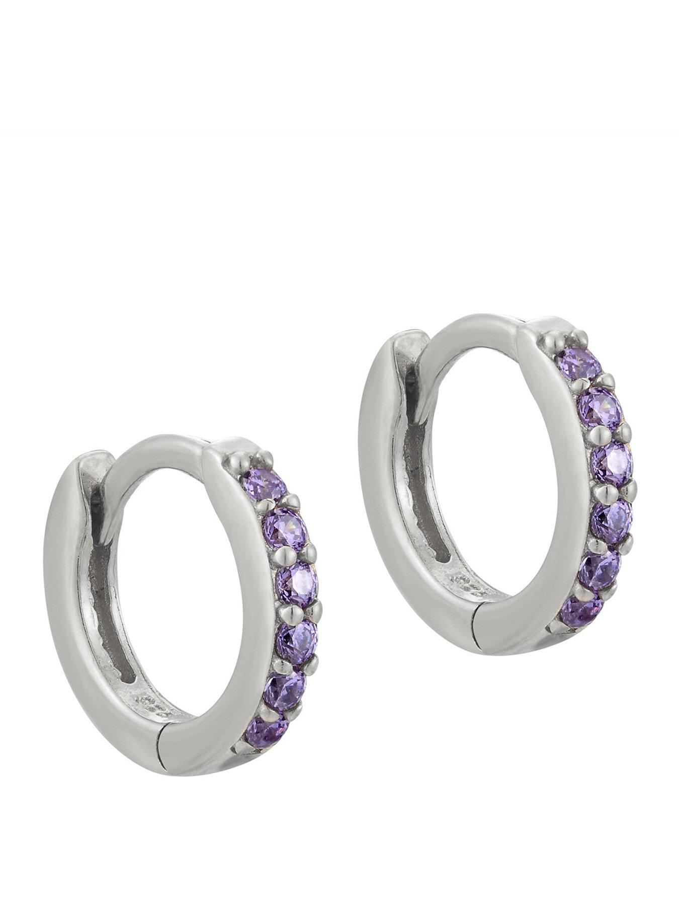 seol-gold-birthstone-cz-tiny-hoop-earrings