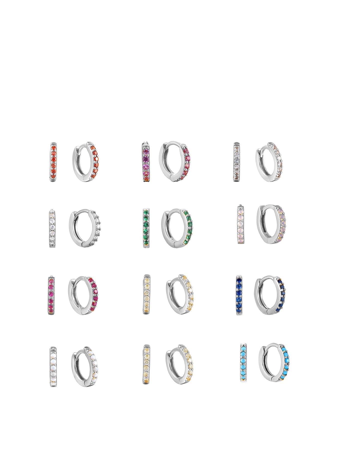 seol-gold-birthstone-cz-tiny-hoop-earrings