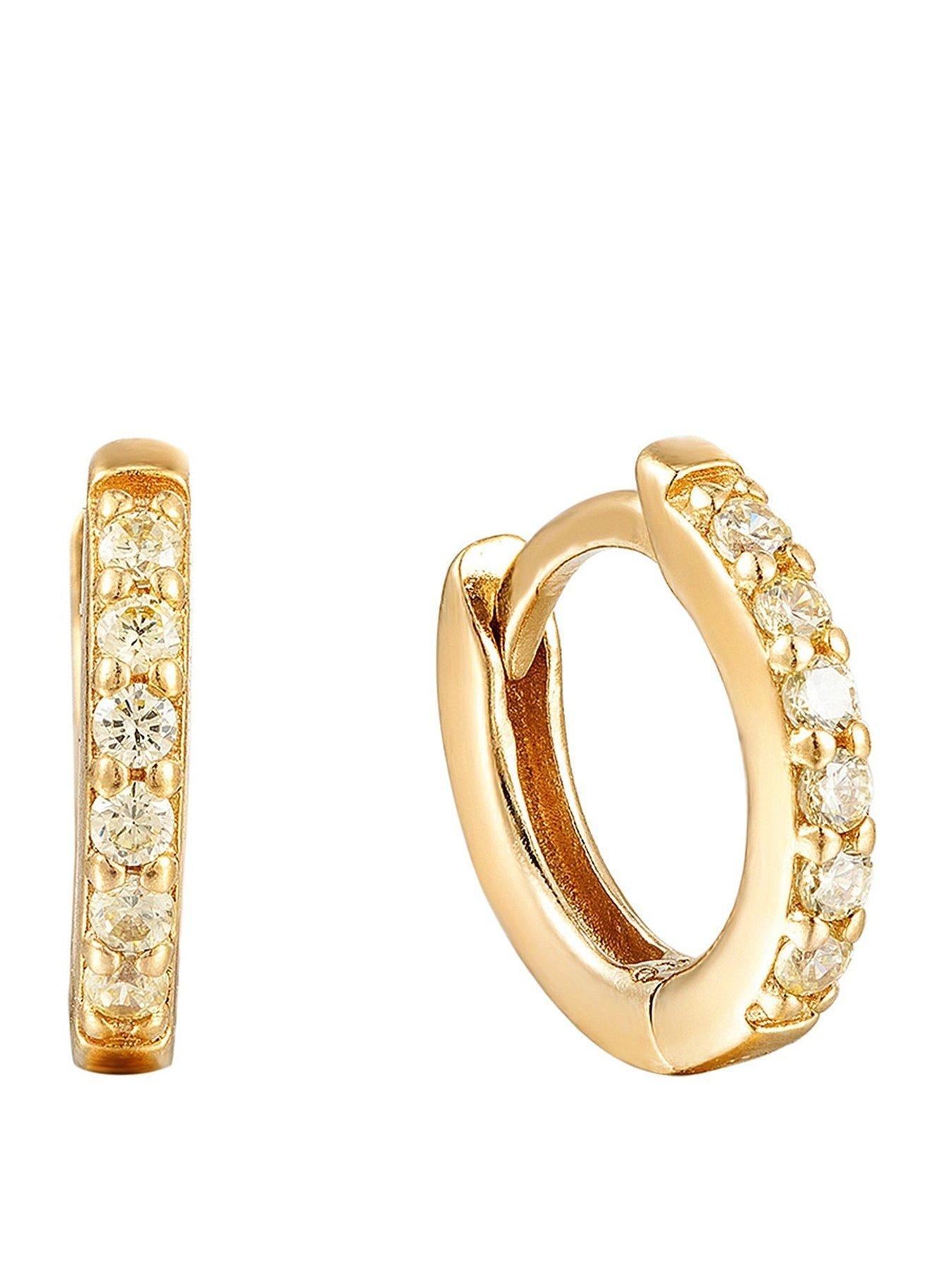 seol-gold-birthstone-cz-tiny-hoop-earrings