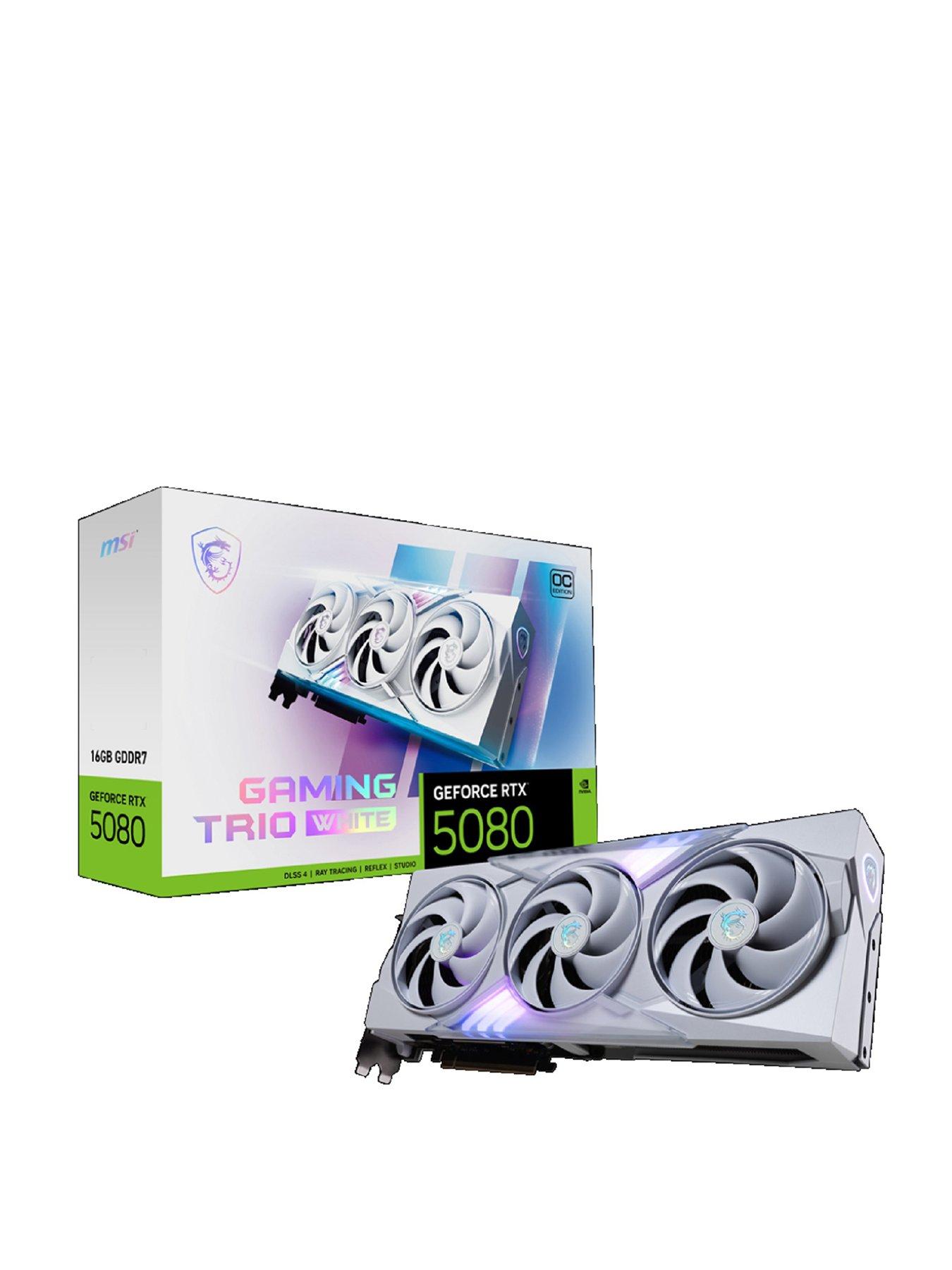 MSI NVIDIA GeForce RTX 5080 16G GAMING TRIO OC WHITE GDDR7 256bit Gaming Graphics card