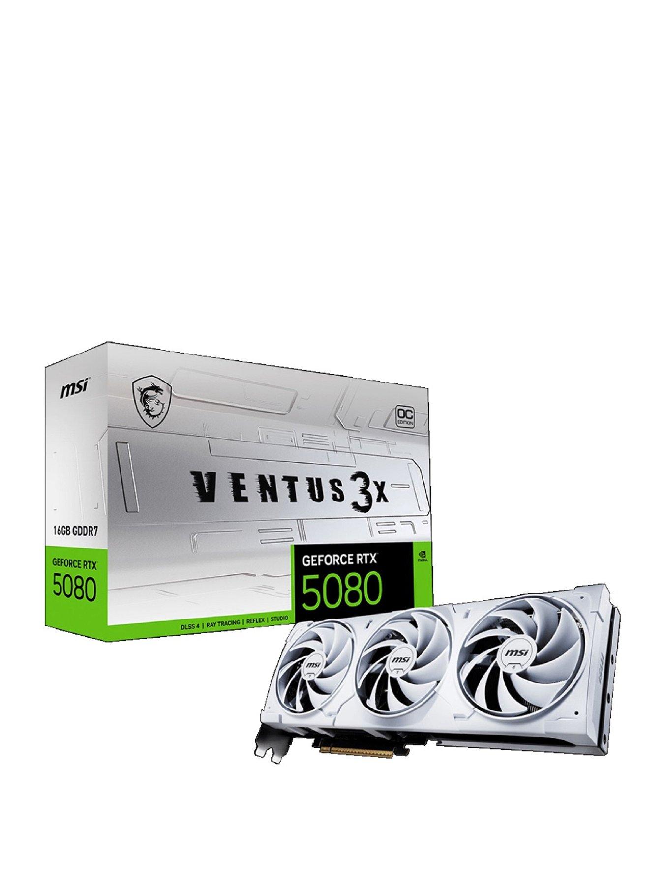 MSI NVIDIA GeForce RTX 5080 16G VENTUS 3X OC WHITE GDDR7 256bit Gaming Graphics card