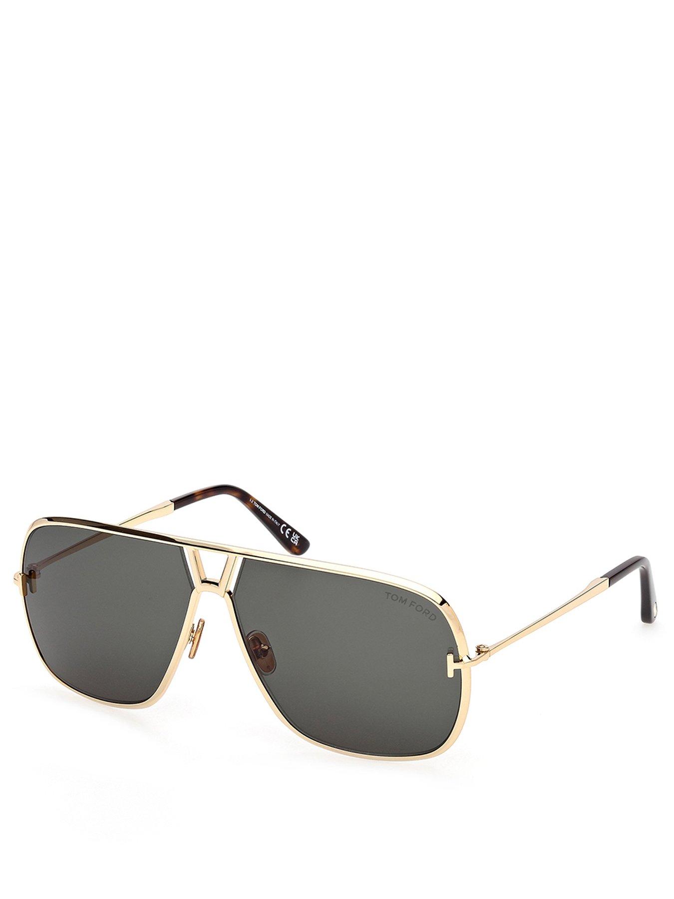 Tom Ford Tom Ford Stavros Navigator Sunglasses-Gold