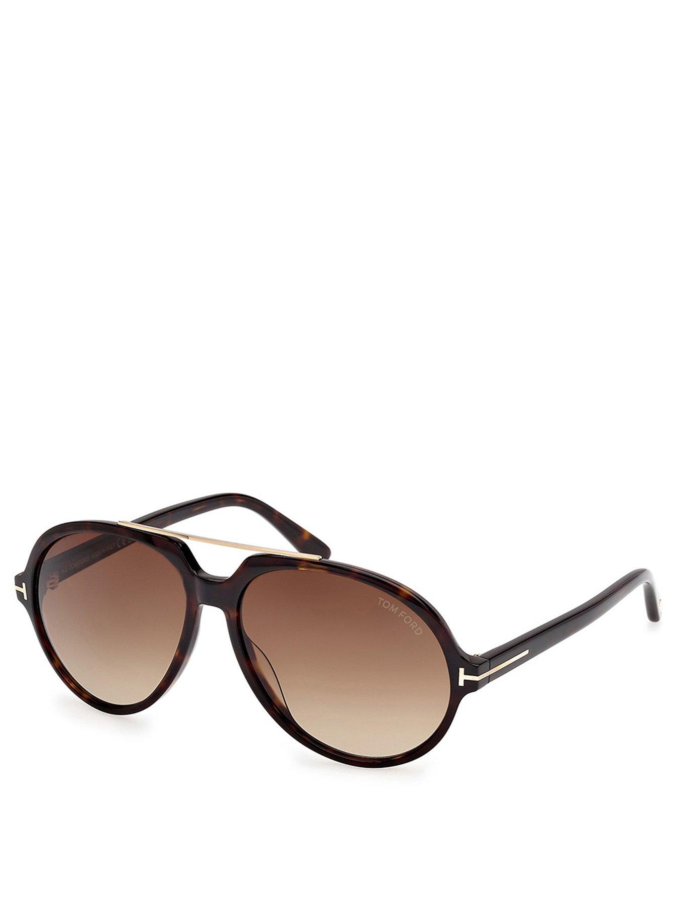 Image 1 of 4 of Tom Ford Tom Ford Aalto Pilot Sunglasses-Black