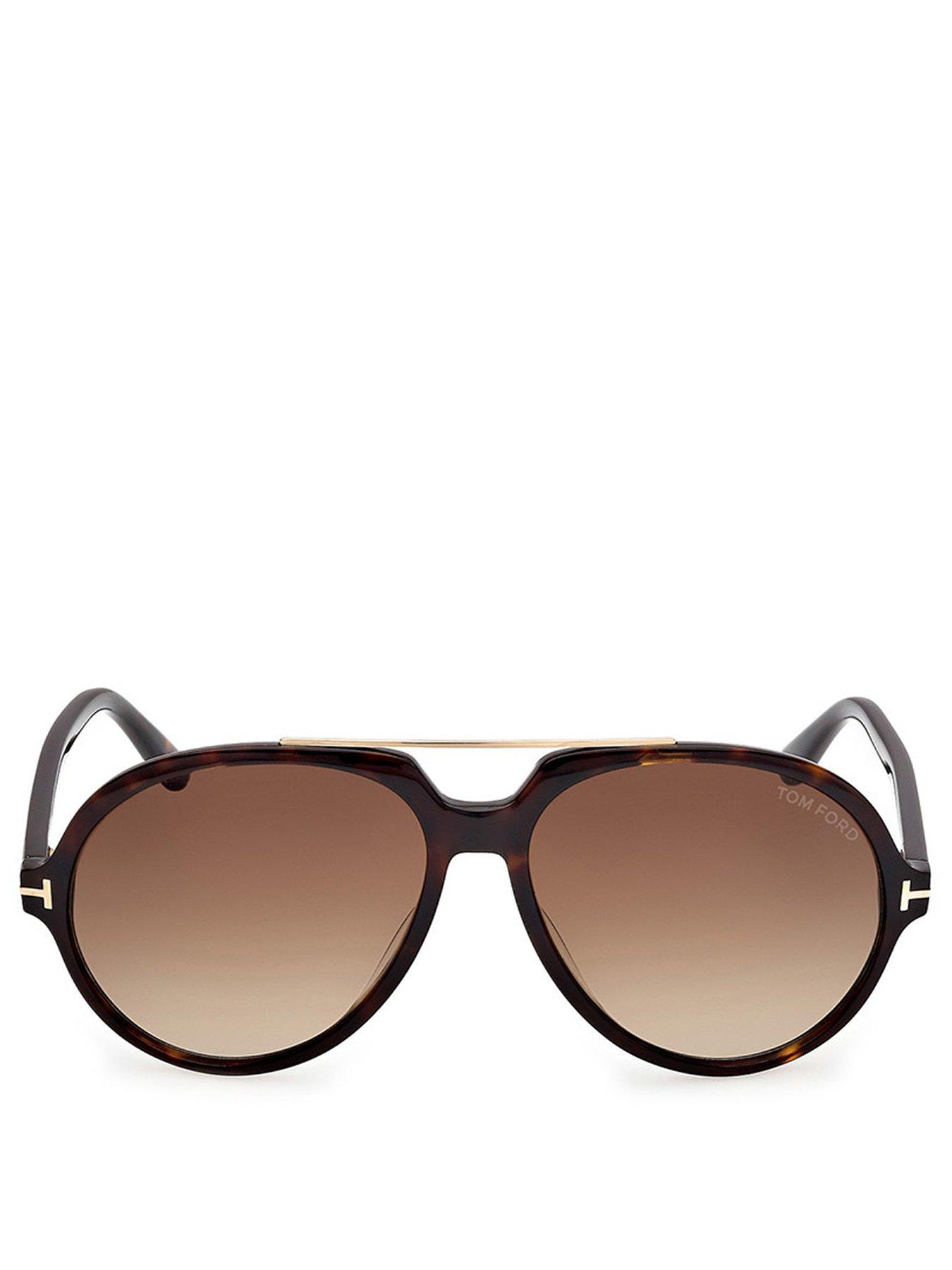 Image 3 of 4 of Tom Ford Tom Ford Aalto Pilot Sunglasses-Black