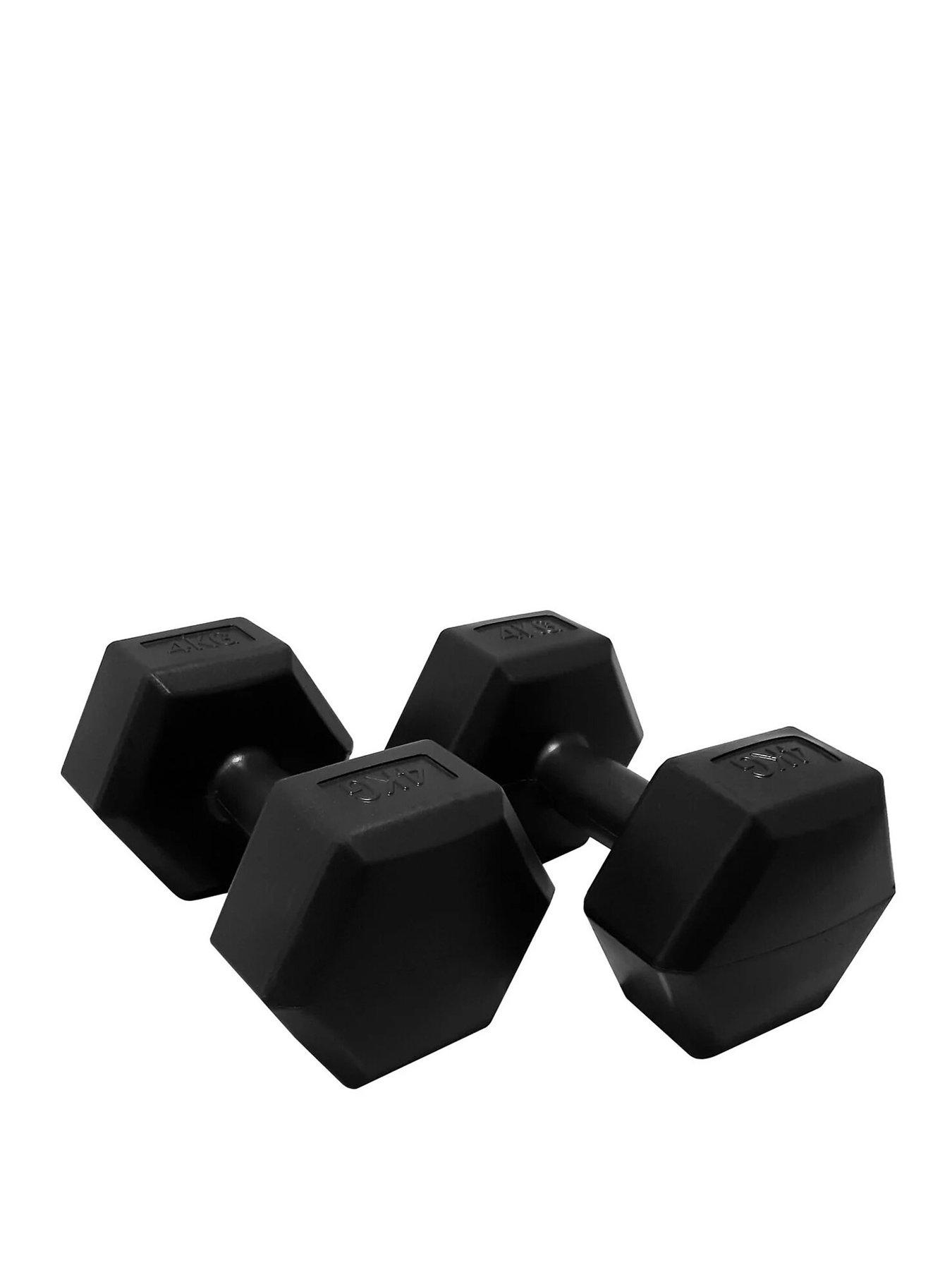 undefined HXGN 2 x 4kg Hex Dumbbells