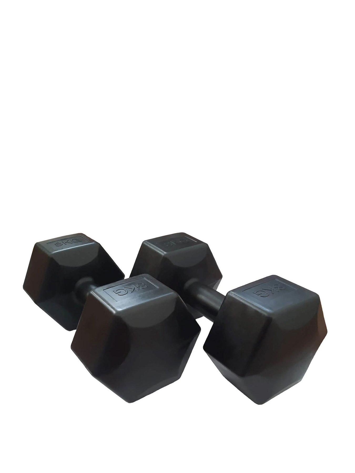 undefined HXGN 2 x 8kg Hex Dumbbells