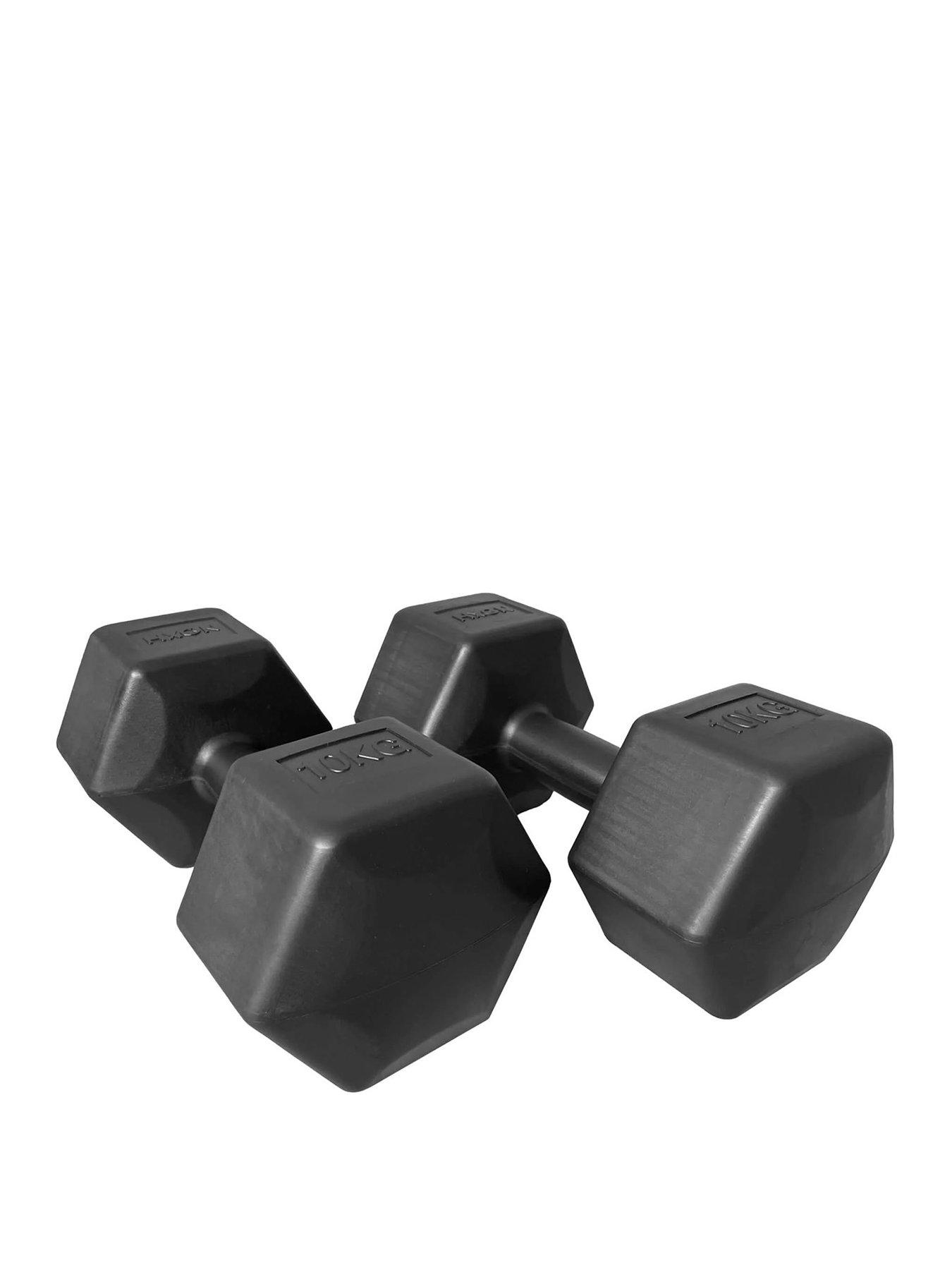 undefined HXGN 2 x 10kg Hex Dumbbells