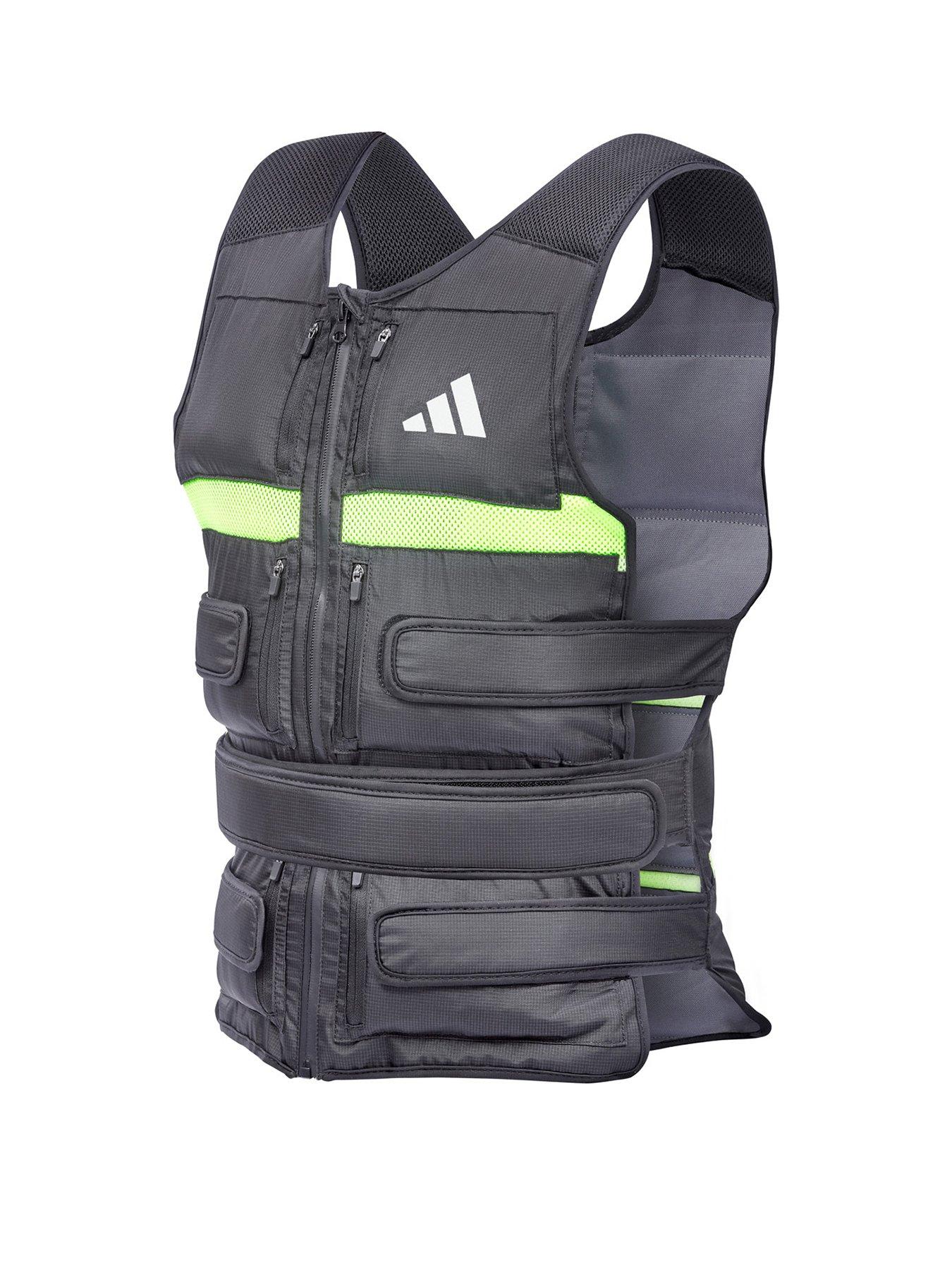 adidas Performance Adjustable Weight Vest, 10Kg - Black