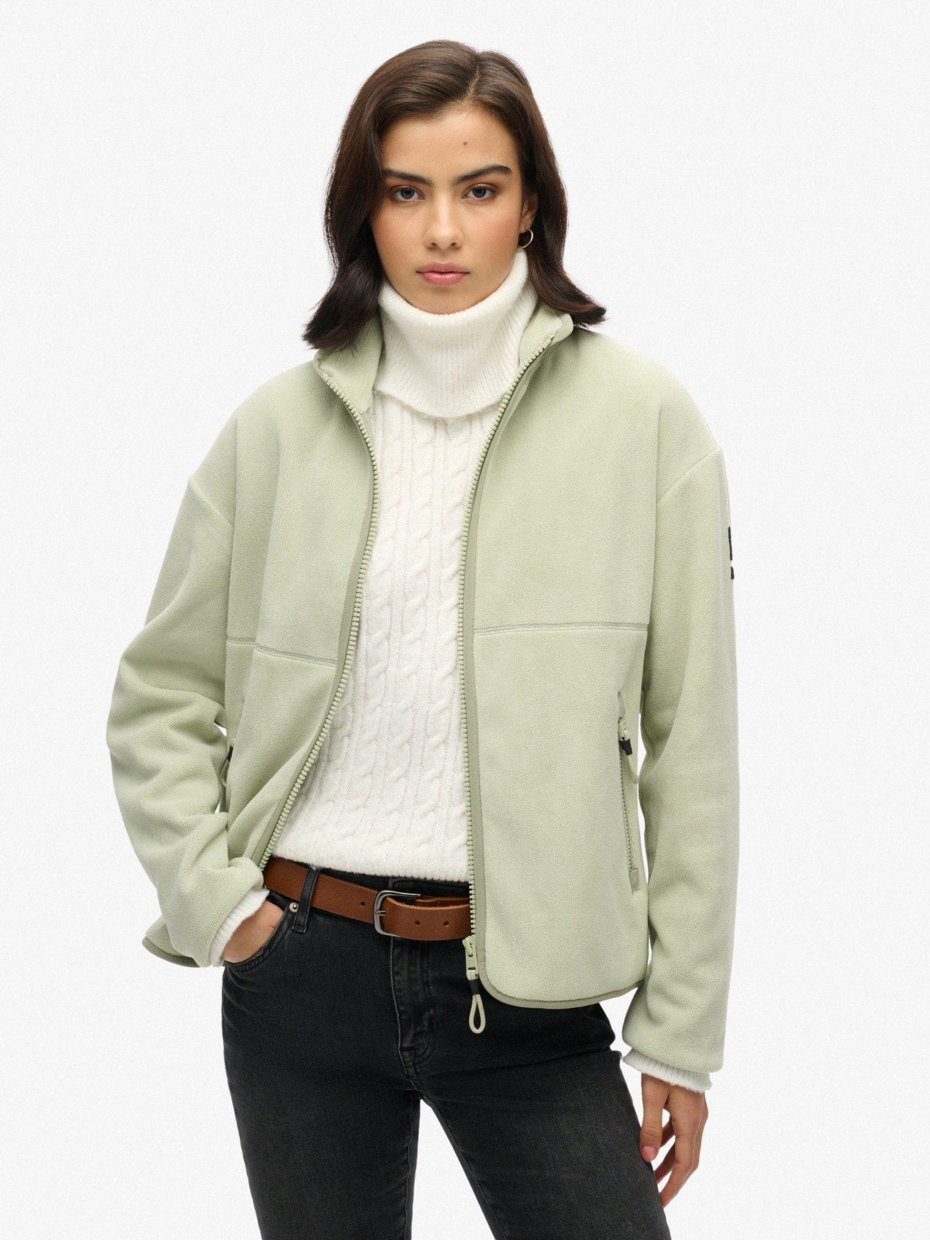 Image of Superdry Active Full Zip Fleece - Green