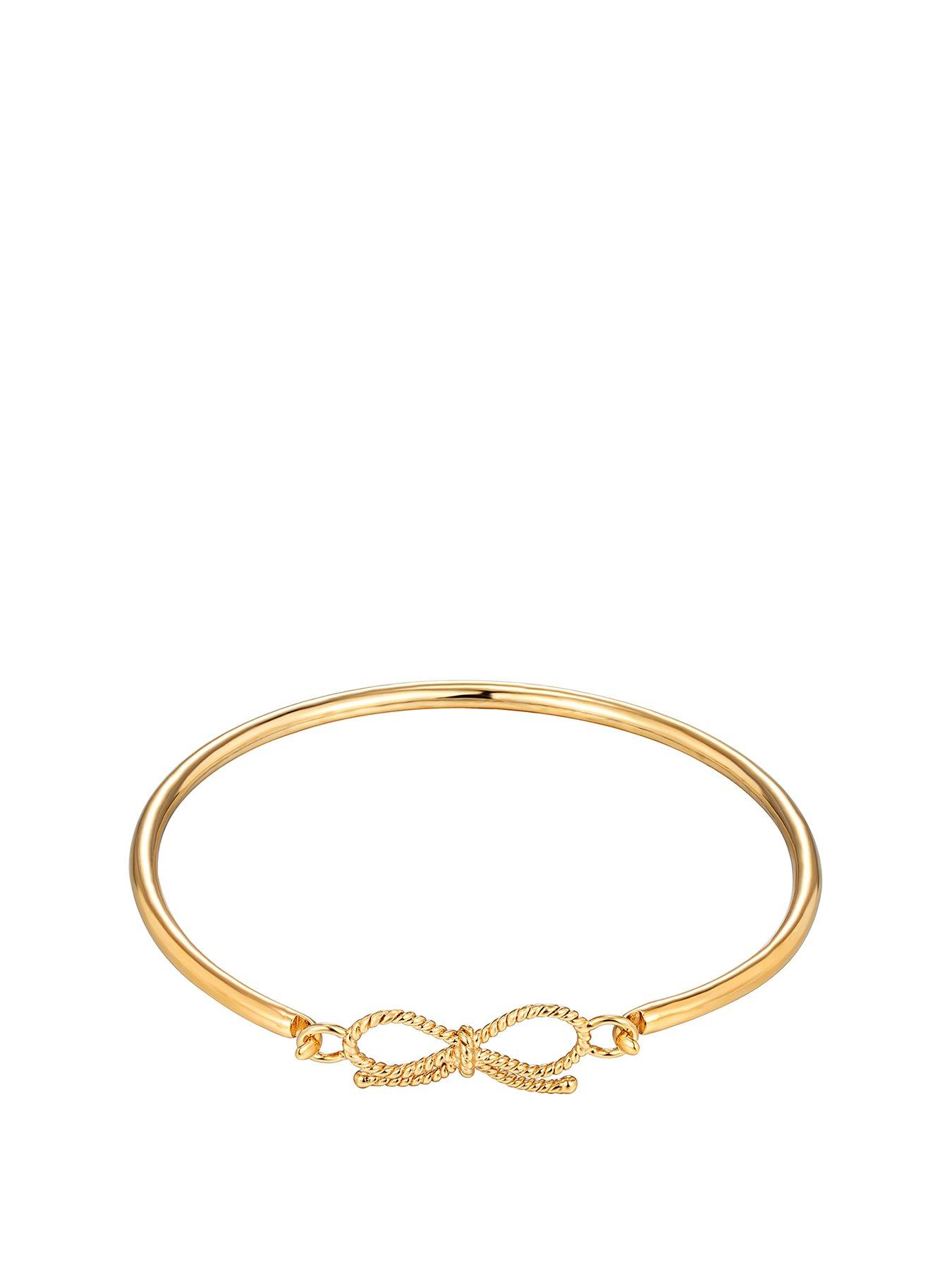 Image 1 of 5 of Seol + Gold Rope Bow Bangle