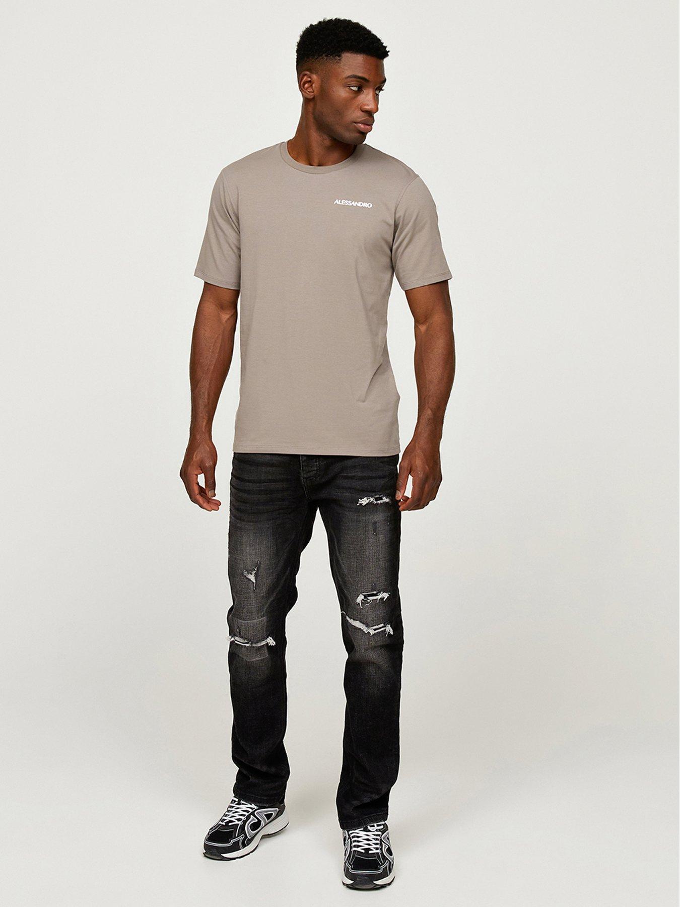 Image 3 of 6 of Alessandro Zavetti Pastini Loose Fit Jeans - Black