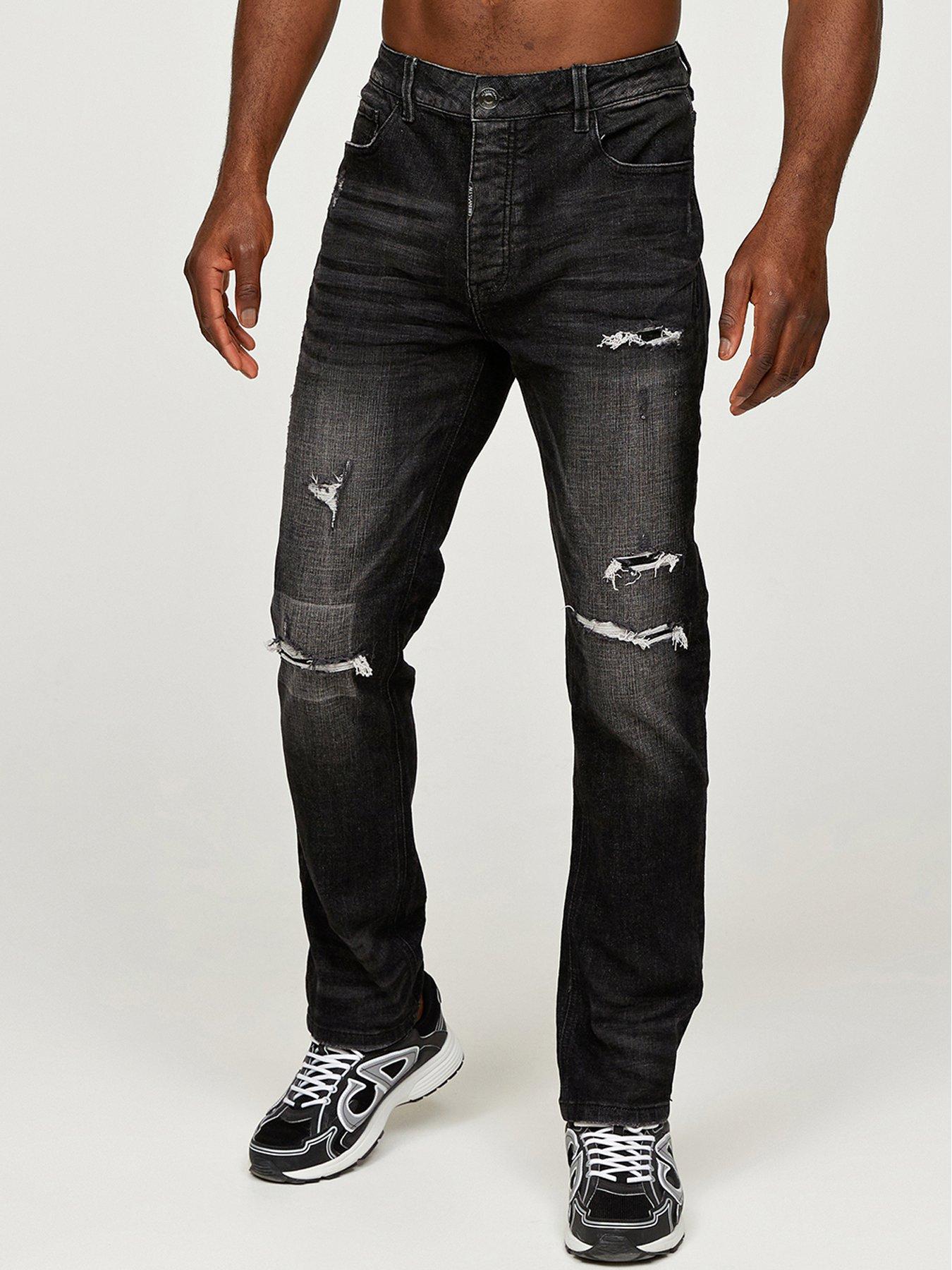Image 4 of 6 of Alessandro Zavetti Pastini Loose Fit Jeans - Black