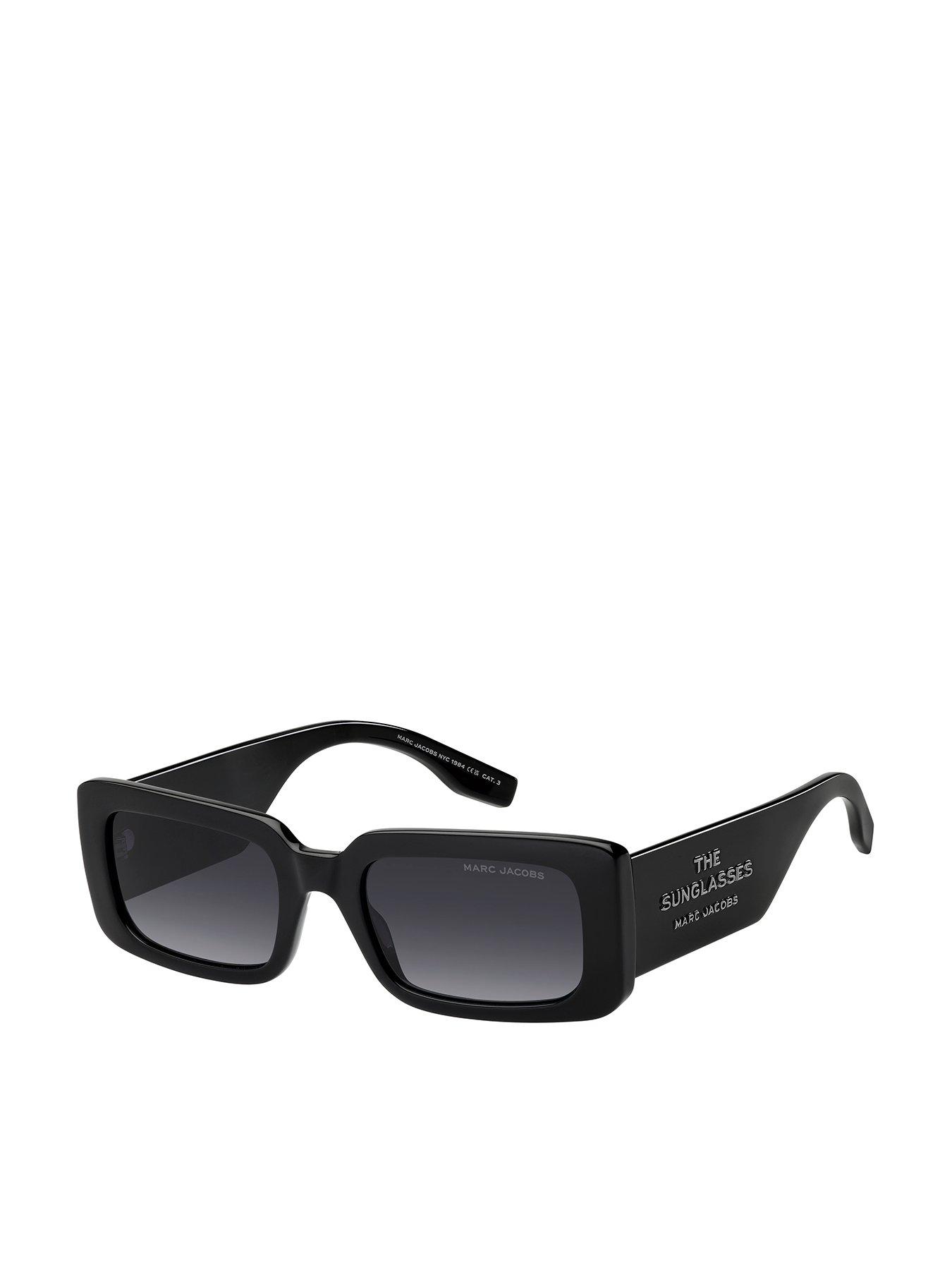 undefined 804/S Small Rectangle Polyamide Sunglasses - Black