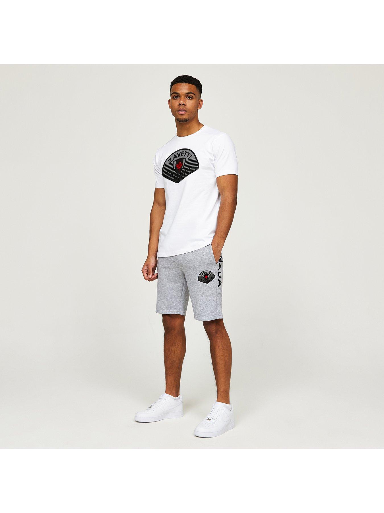 Image 3 of 6 of Zavetti Canada Botticini Reflective Sweat Shorts - Grey