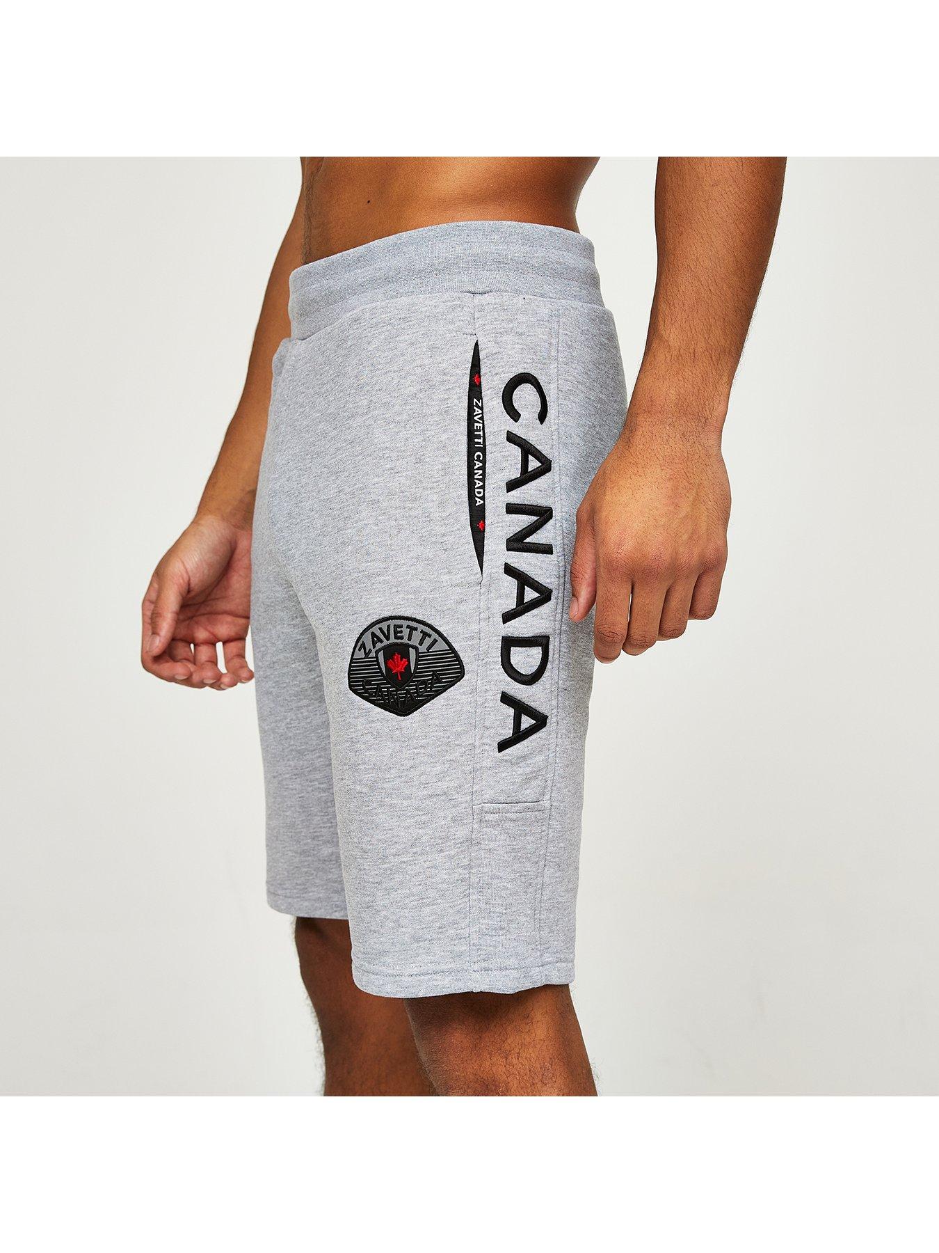 Image 6 of 6 of Zavetti Canada Botticini Reflective Sweat Shorts - Grey