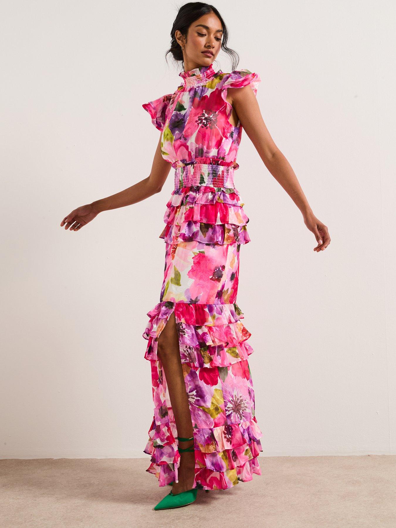 Image 1 of 6 of Elliatt Darra Maxi Dress - Pink