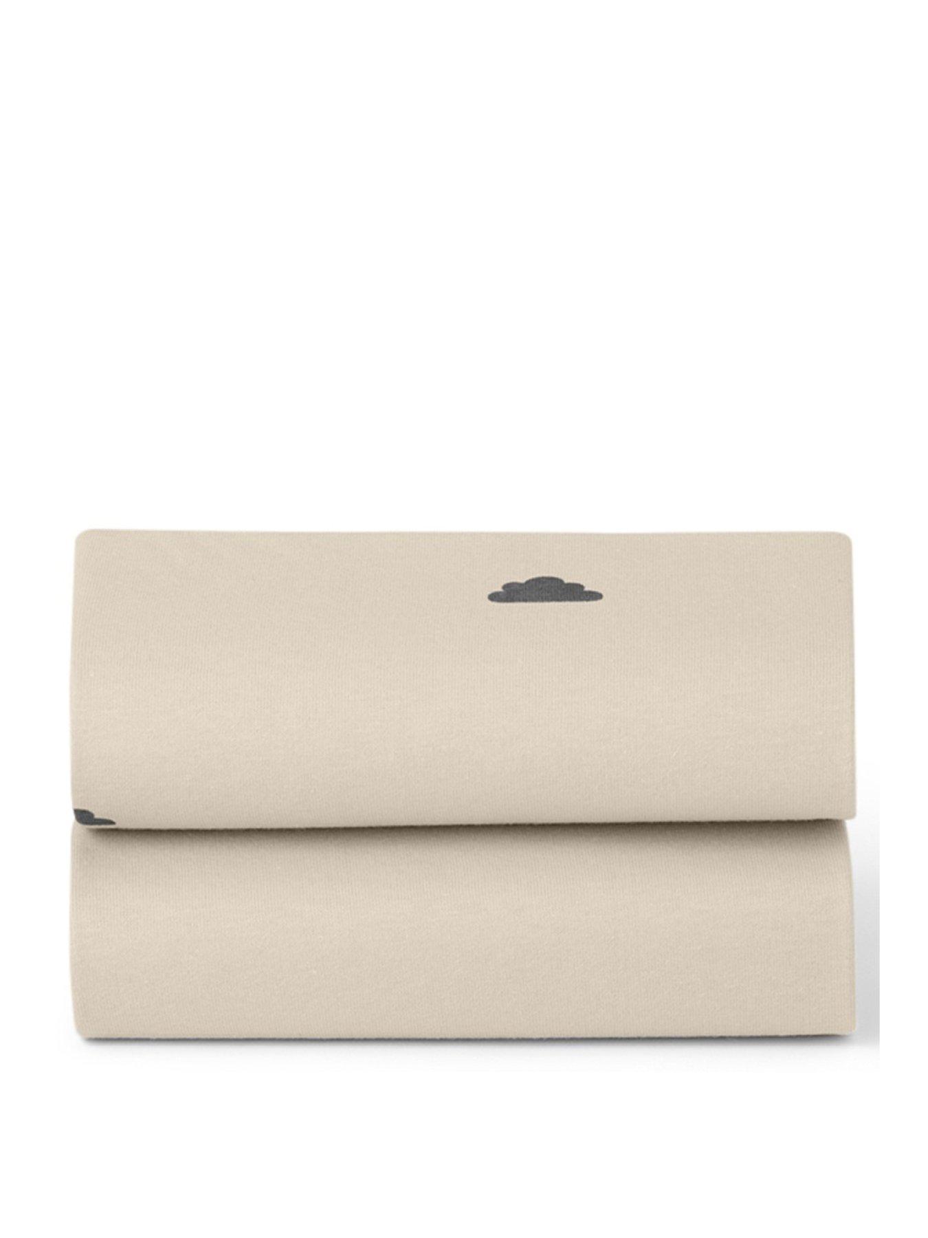 Image 3 of 3 of Snuz Sn&uuml;z Twin Pack Crib Sheets - Sand/Cloud