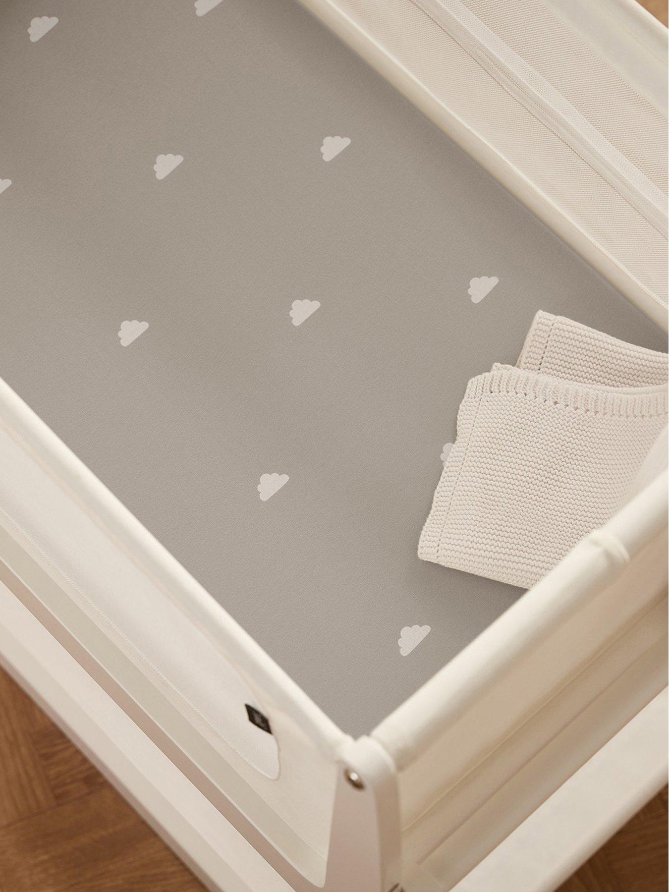 undefined Snüz Twin Pack Crib Sheets - Grey/Gloud