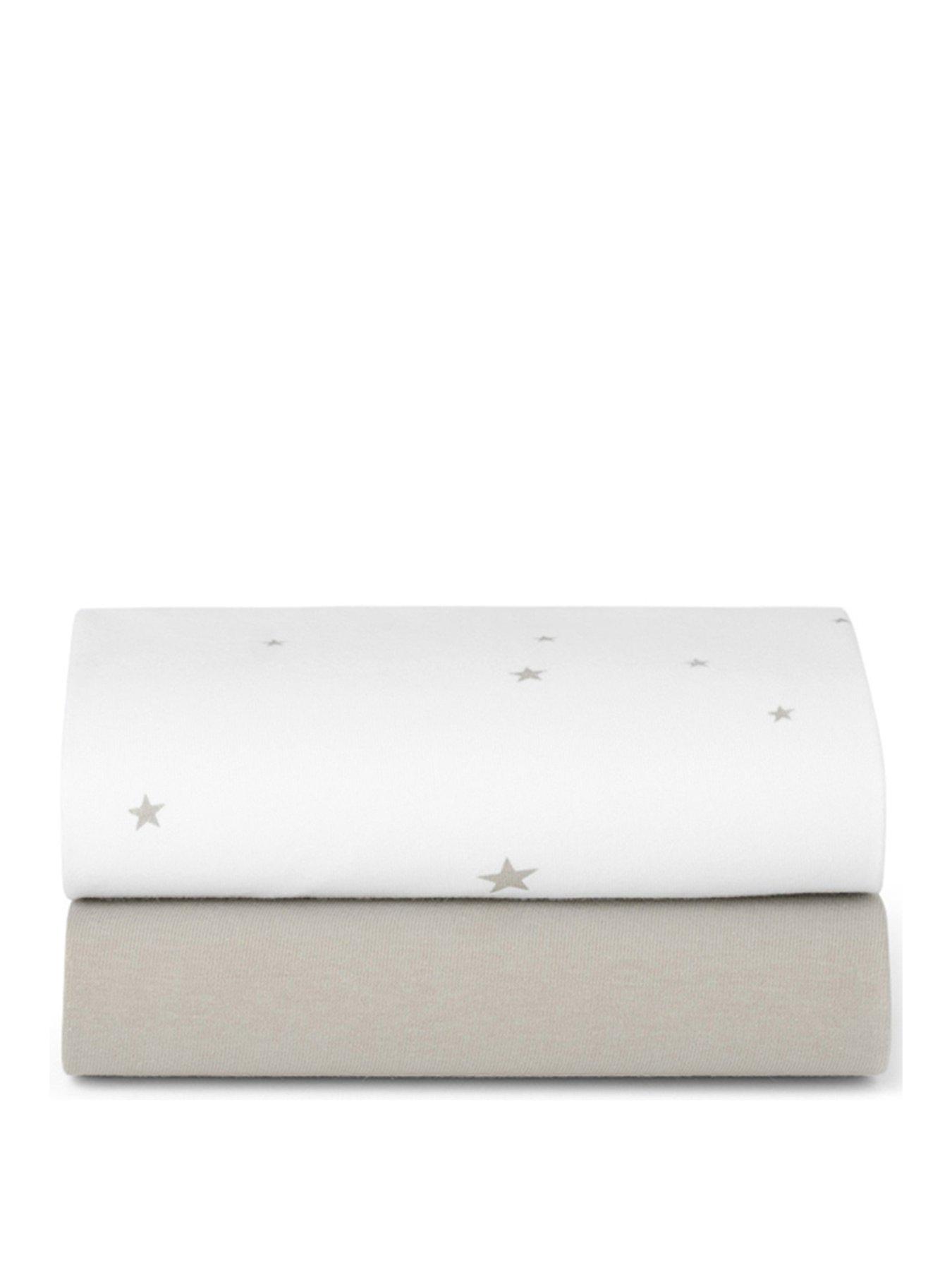 Image 2 of 3 of Snuz Sn&uuml;z Twin Pack Crib Sheets - White/Star