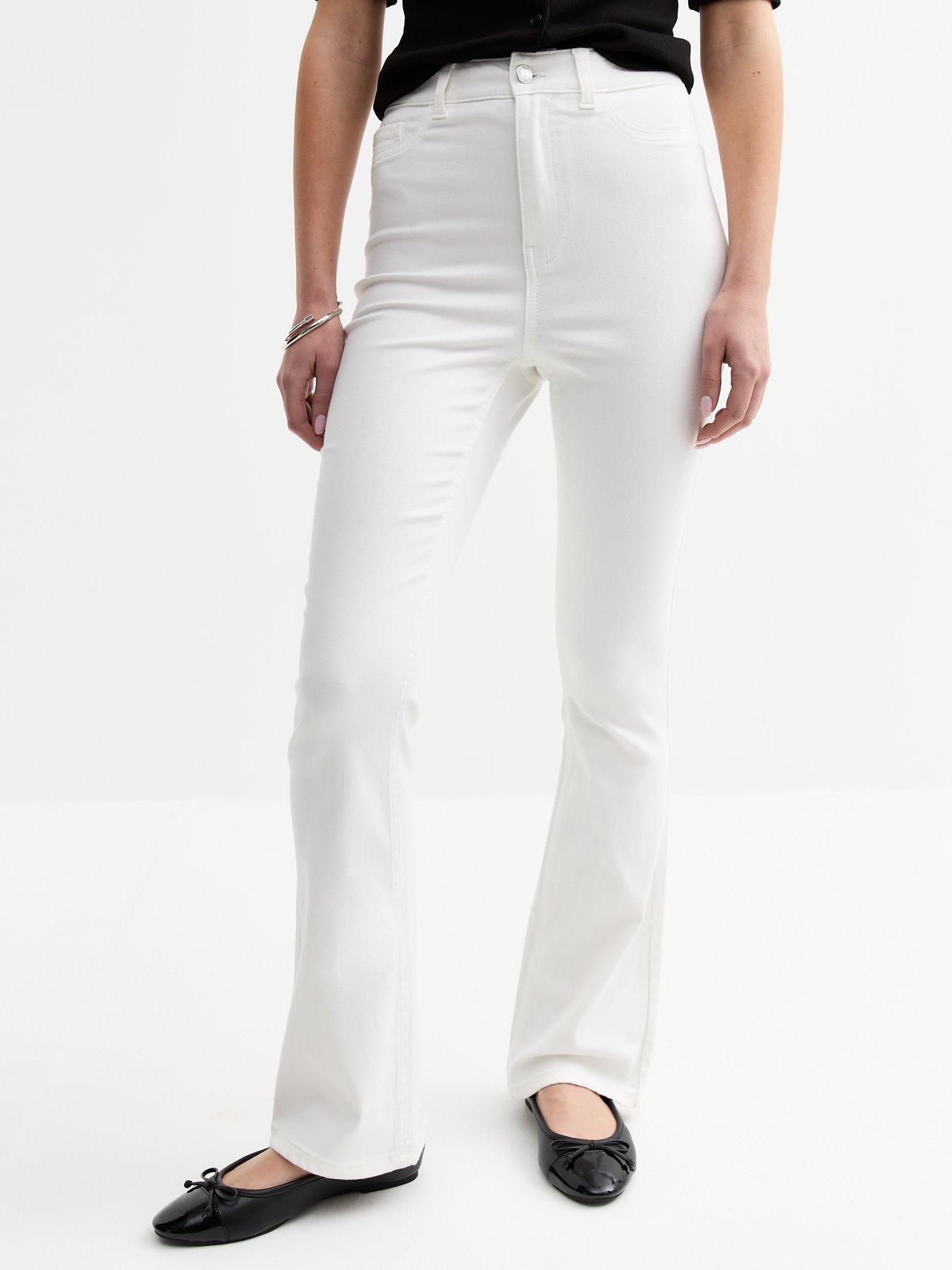 Image of New Look White Quinn Bootcut Jeans
