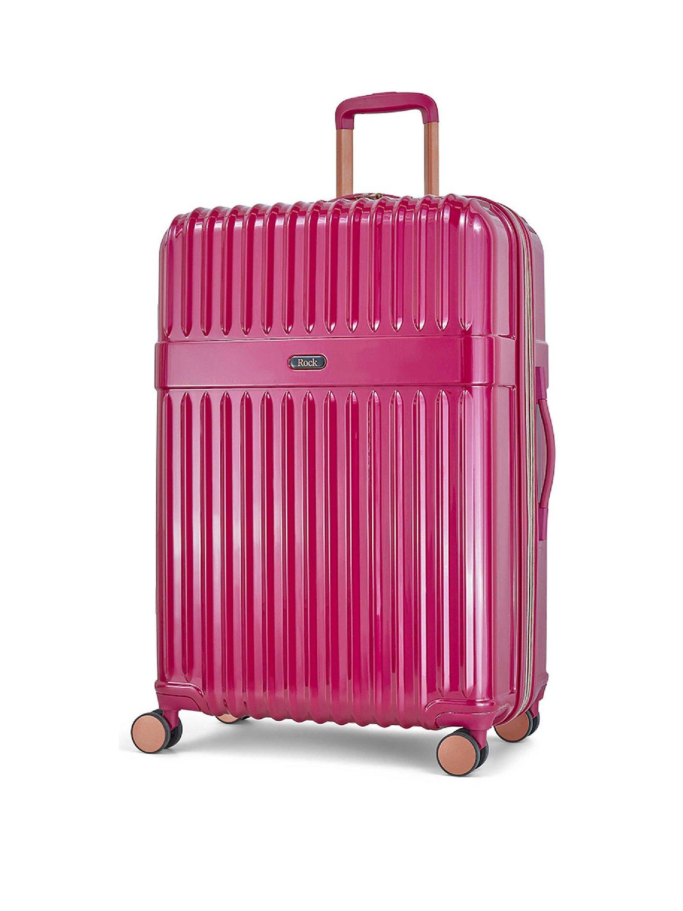 Image 2 of 6 of Rock Luggage Selene Pink 3-Piece Set (Cabin/Medium/Large)