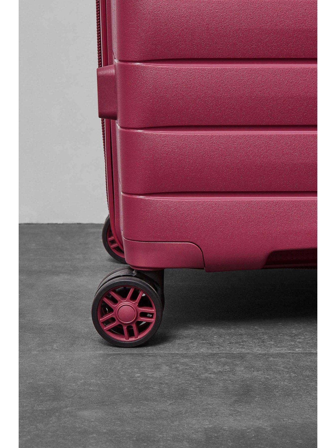 Image 3 of 6 of Rock Luggage Palma Medium Suitcase - Burgundy
