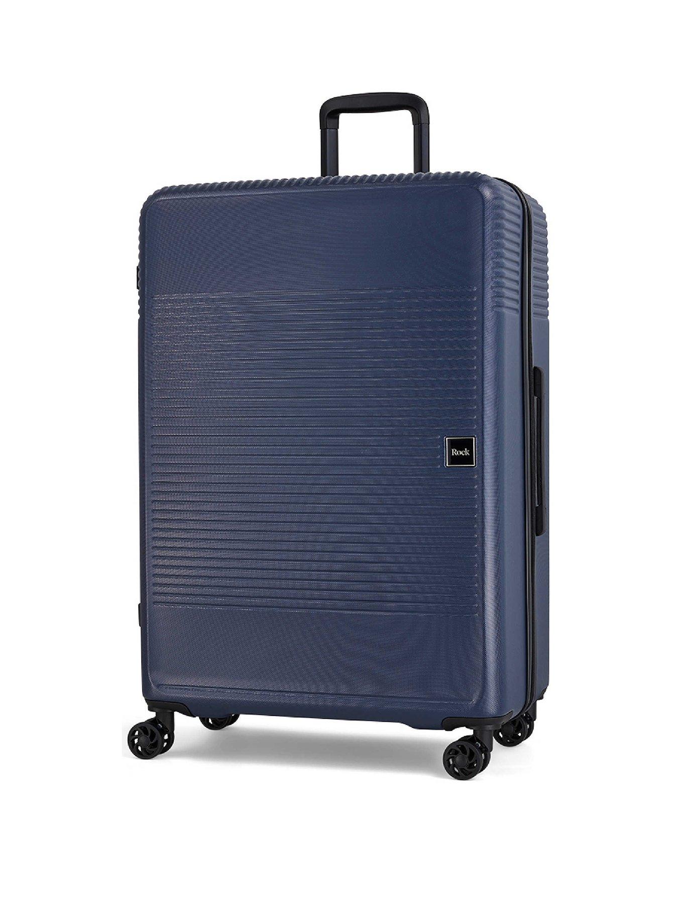 Image 1 of 4 of Rock Luggage Lincoln Navy Large Suitcase