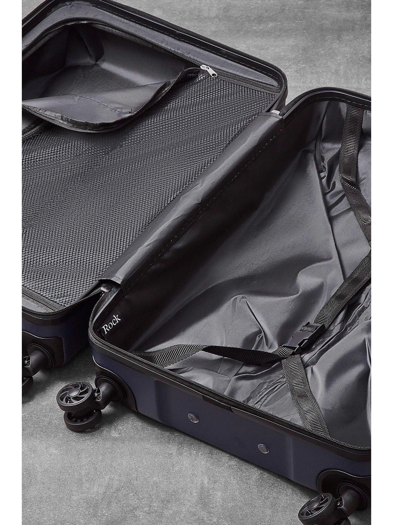 Image 4 of 4 of Rock Luggage Lincoln Navy Large Suitcase