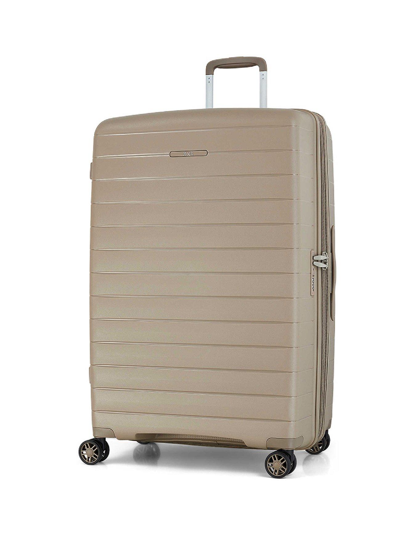 Image 1 of 6 of Rock Luggage Palma&nbsp;Large Suitcase - Champagne&nbsp;