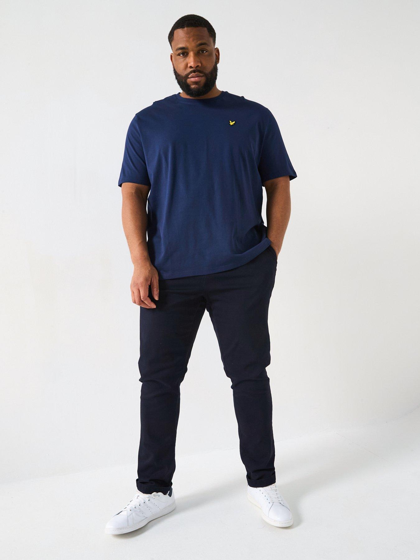 lyle-scott-big-tall-plain-t-shirt-navyback