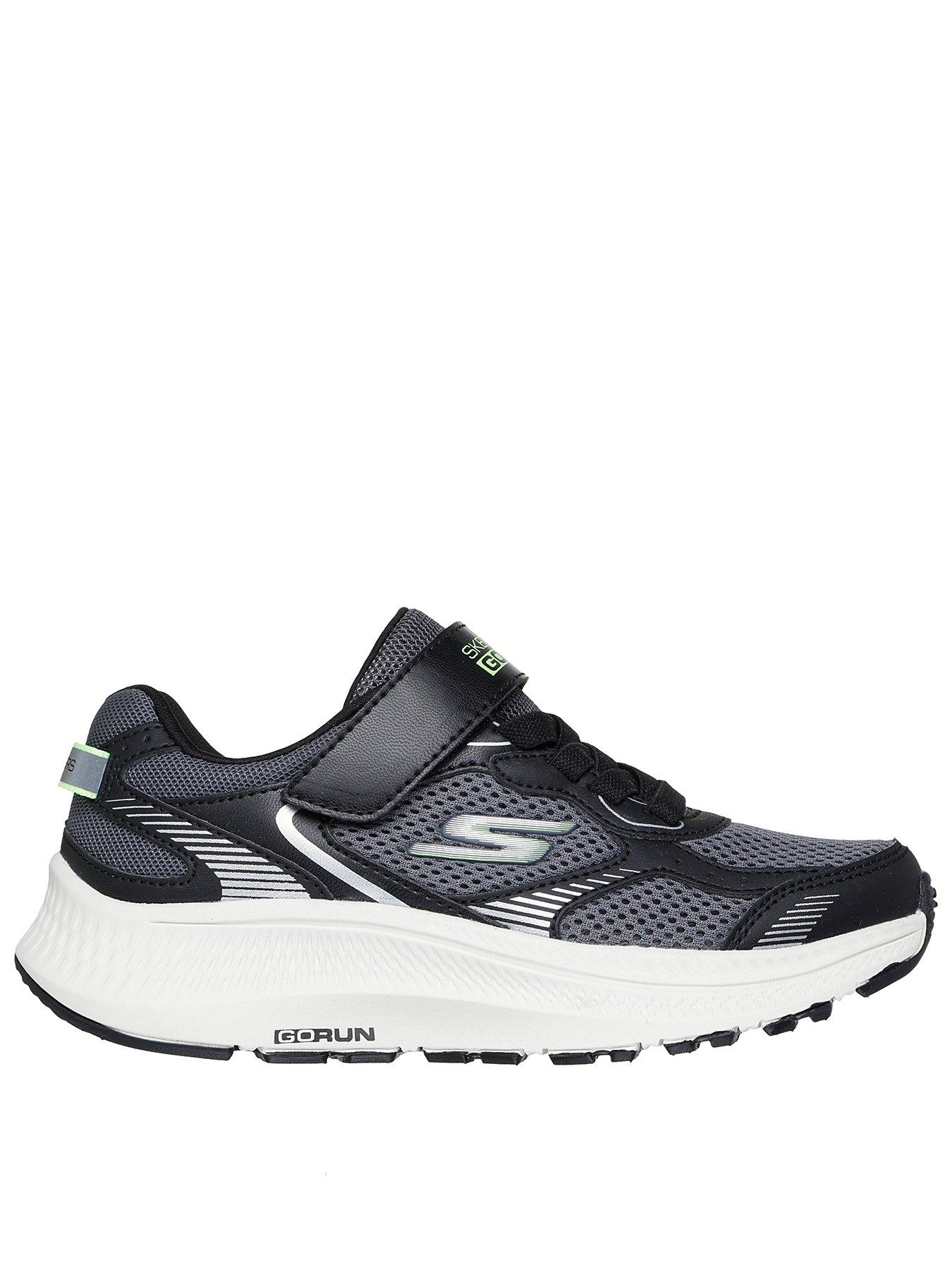 Skechers Gore  &  Strap Sneaker with Overlays And Metallic Details - Grey