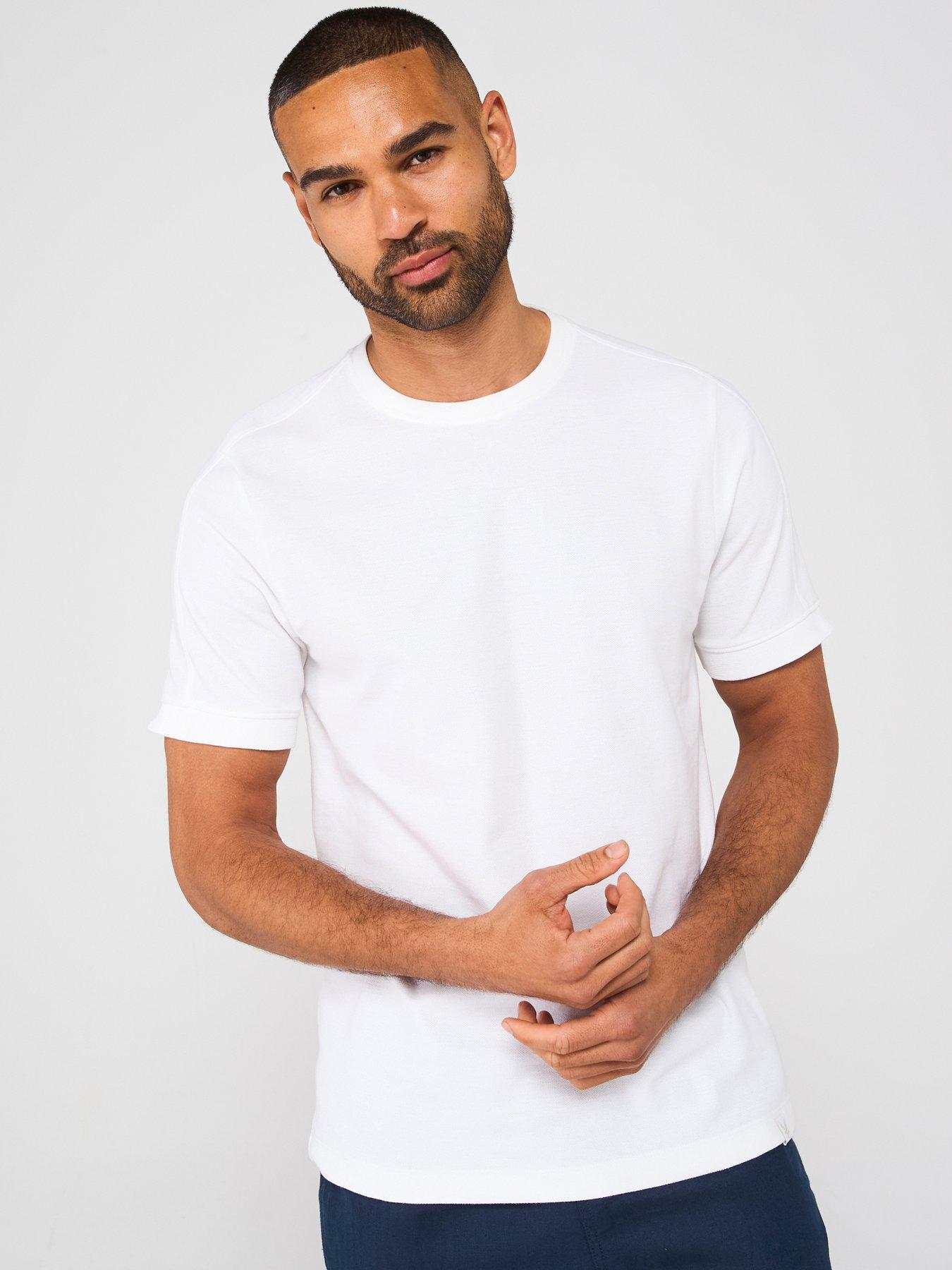 Image 1 of 6 of Lyle & Scott Panelled T-Shirt - White