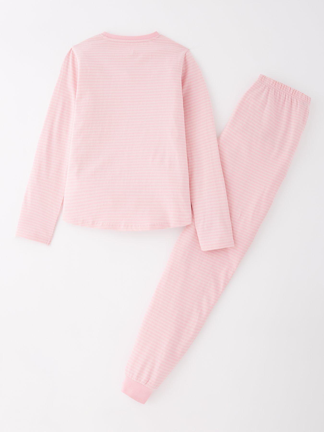 the-very-collection-girls-long-sleeve-cotton-stripe-pyjamas-pinkback