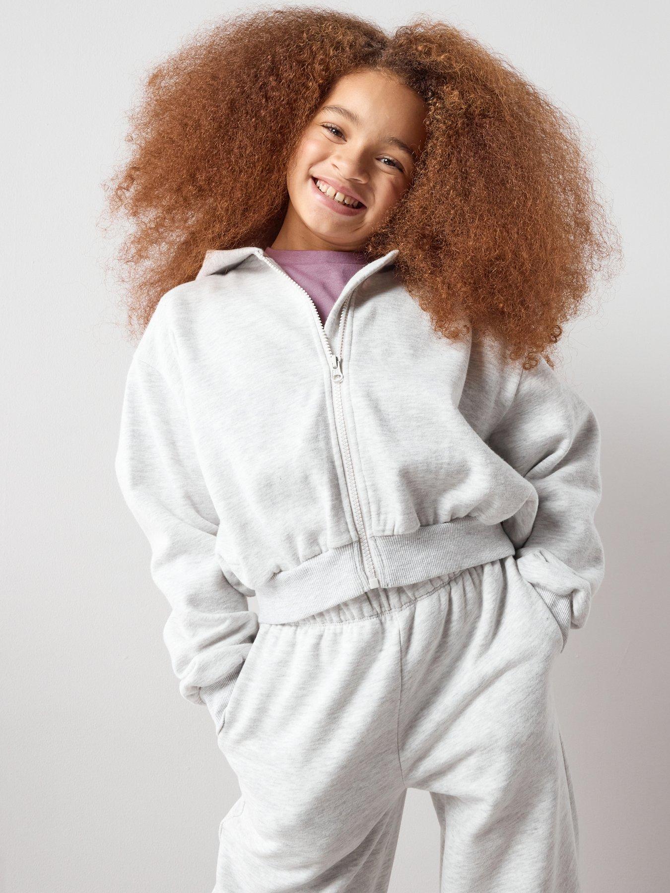 the-very-collection-girls-zip-up-hoodie-greyfront
