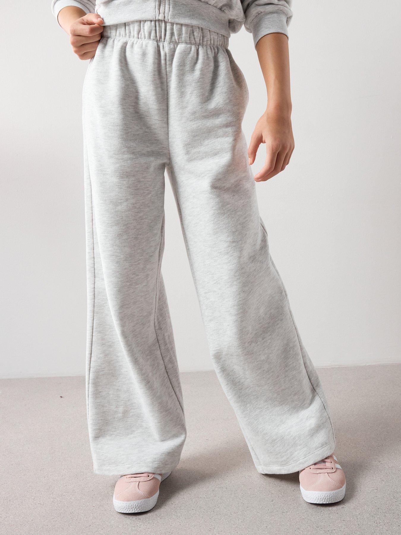 V by Very Wide Leg Joggers - Grey