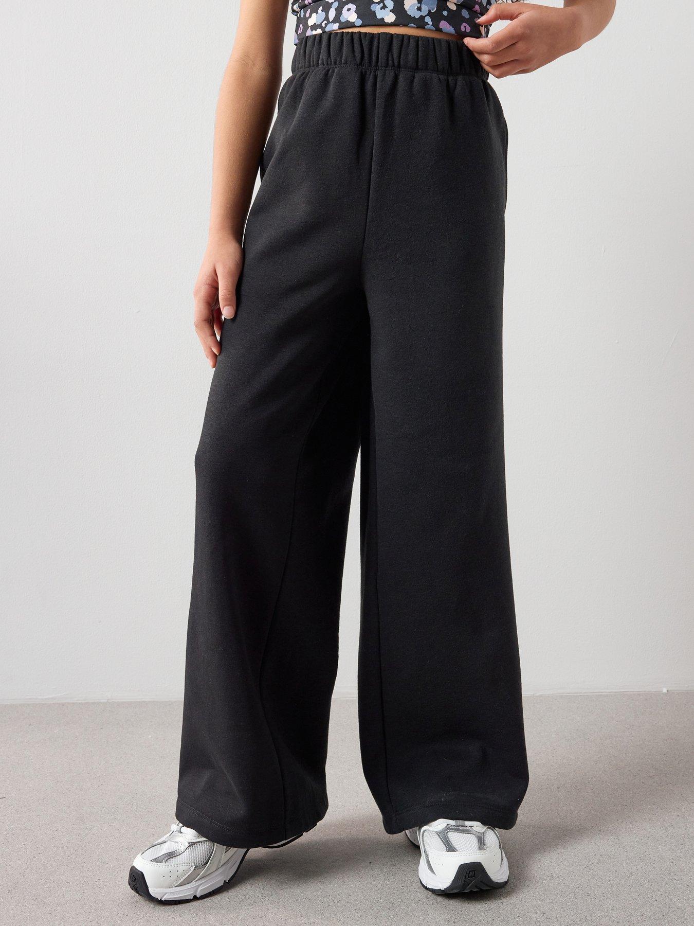 the-very-collection-wide-leg-joggers-blackfront