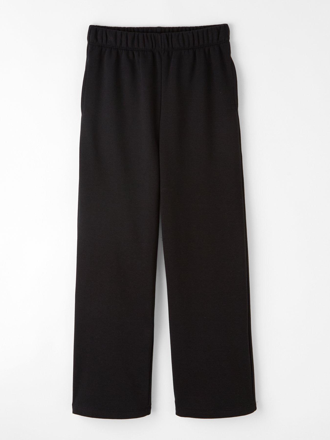 Image 1 of 4 of V by Very Wide Leg Joggers - Black