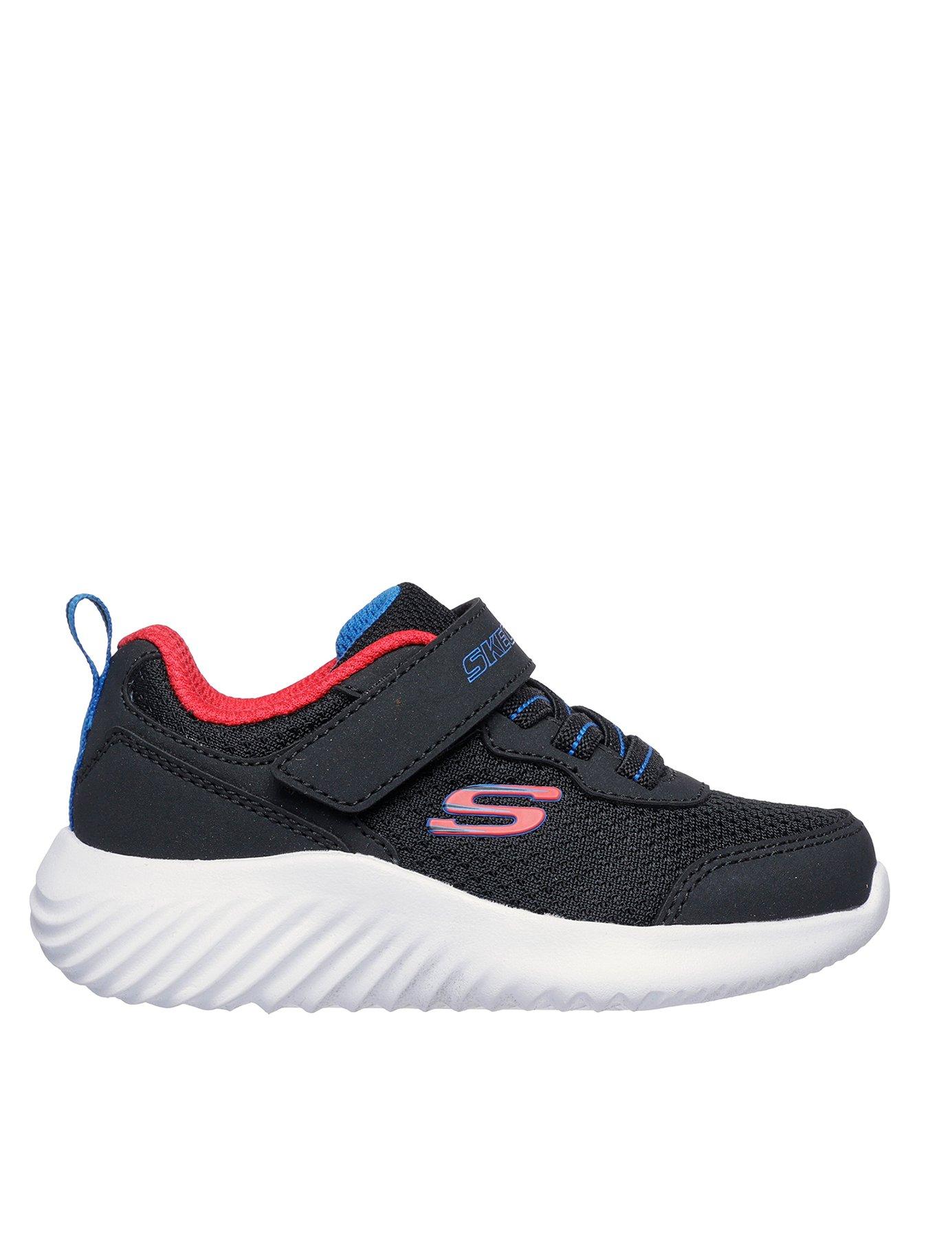 Skechers Lightweight Gore  &  Strap Sneakers - Black