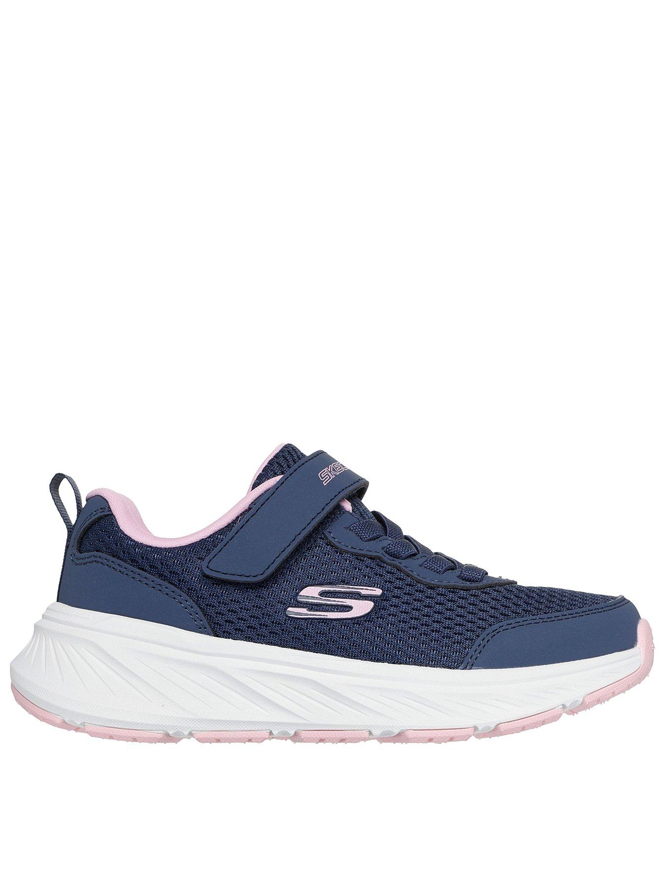 skechers-gore-and-strap-mesh-sneaker-with-bottom-plate-navyfront