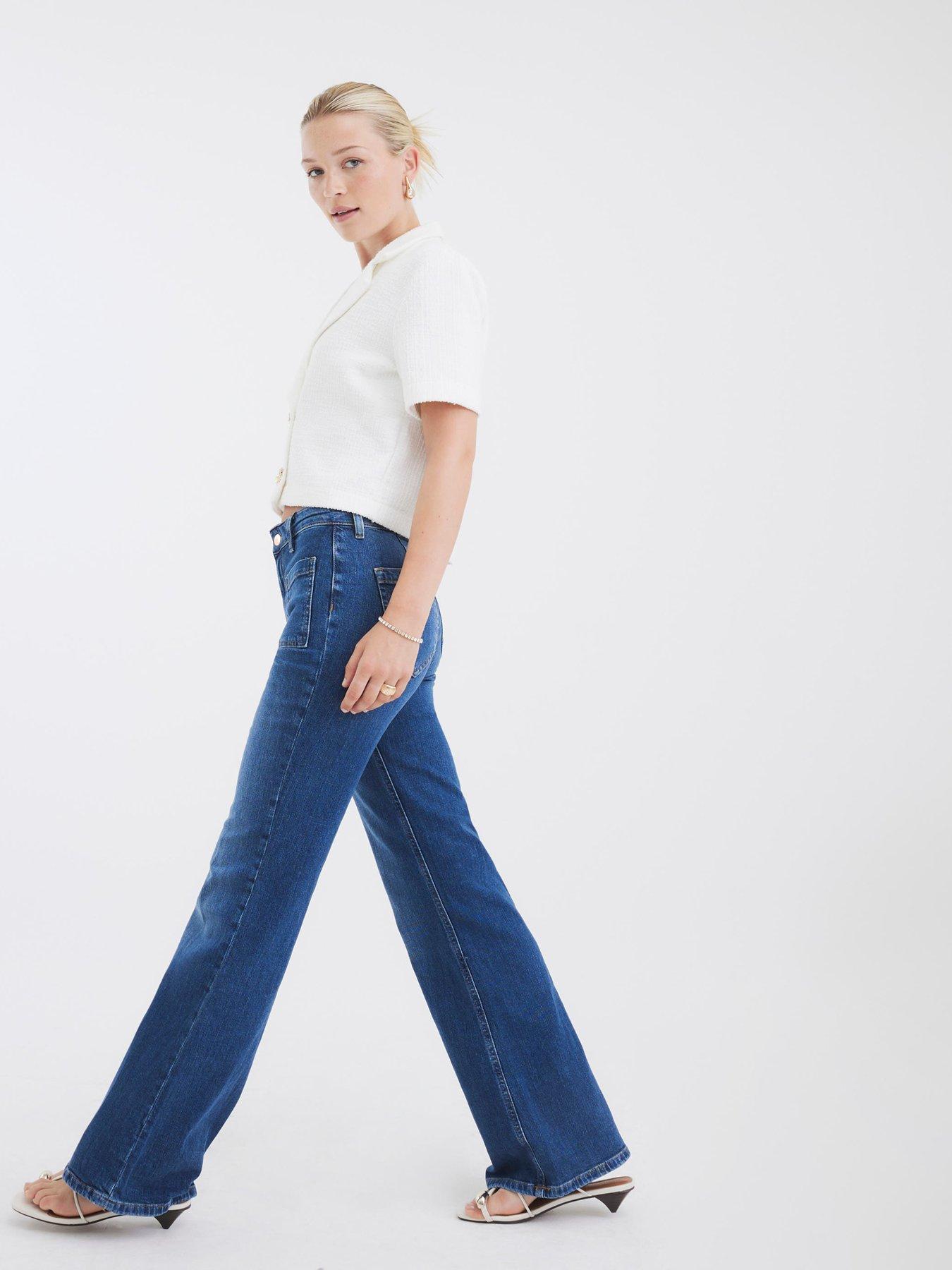 river-island-relaxed-high-rise-flare-jeansnbsp--medium-denimnbspblueoutfit