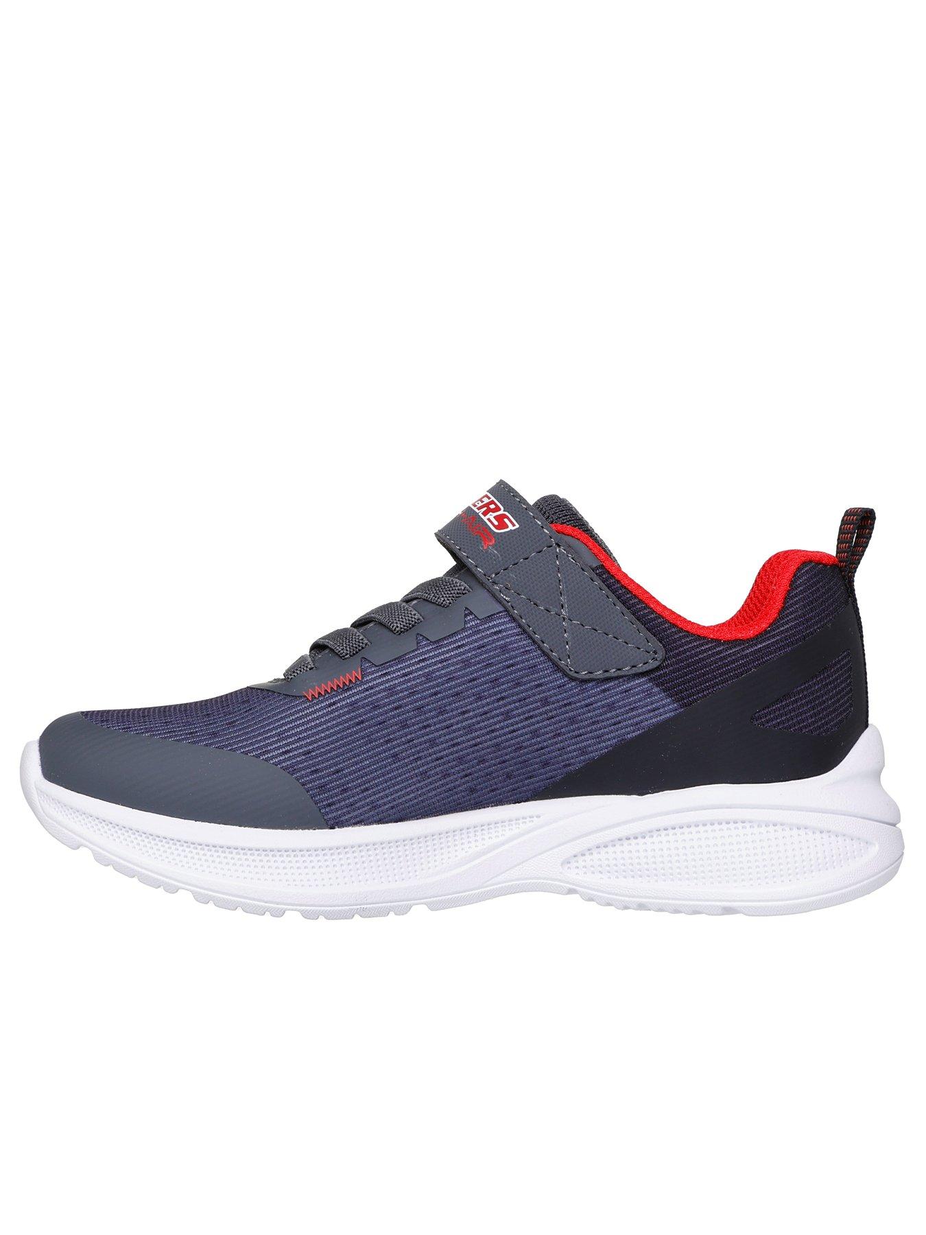 Image 5 of 5 of Skechers Lightweight Gore &amp; Strap Sneakers with Midsole Tech Piece - Grey