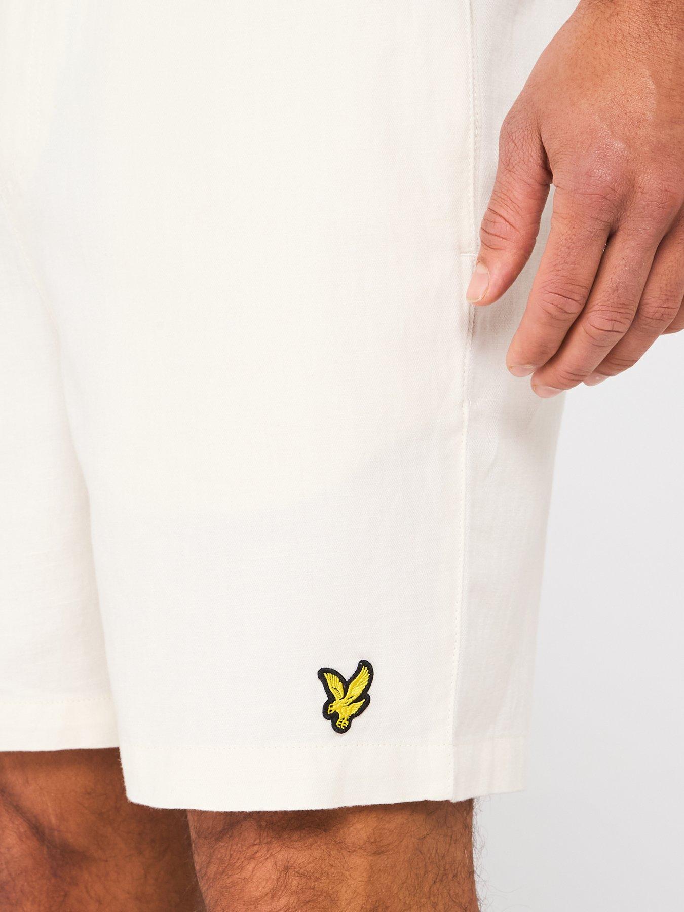 lyle-scott-linen-deck-shorts-whiteoutfit