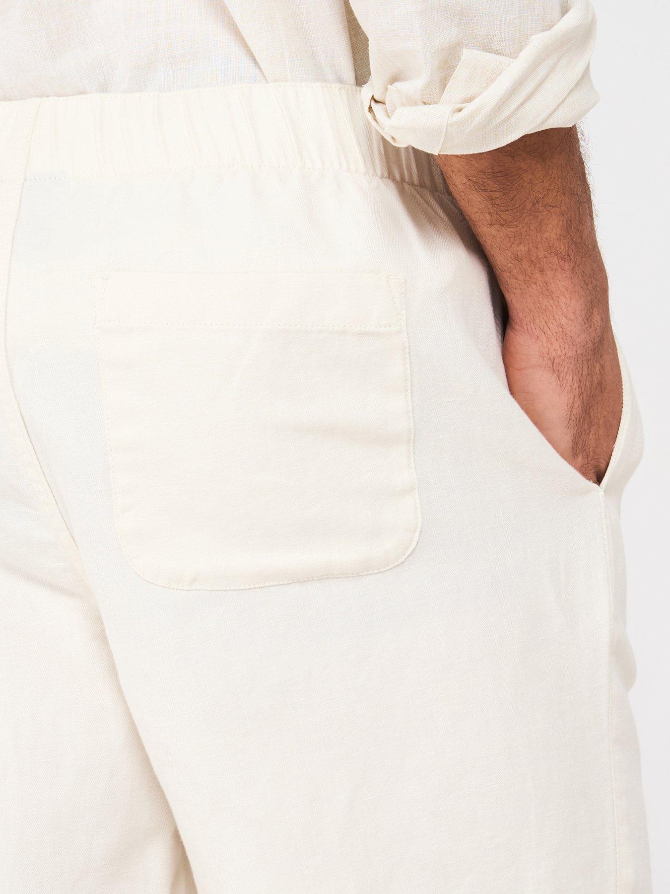 lyle-scott-linen-deck-shorts-whitedetail