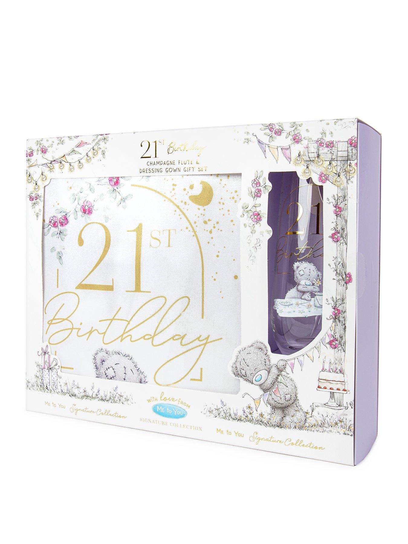 Image of Me To You 21st Dressing Gown and Glass Set